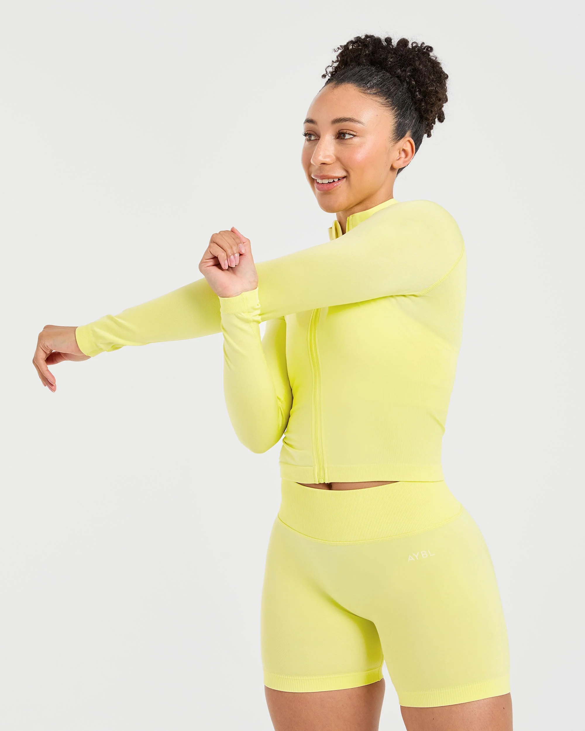 Adapt Seamless Jacket - Spring Yellow - Image 8