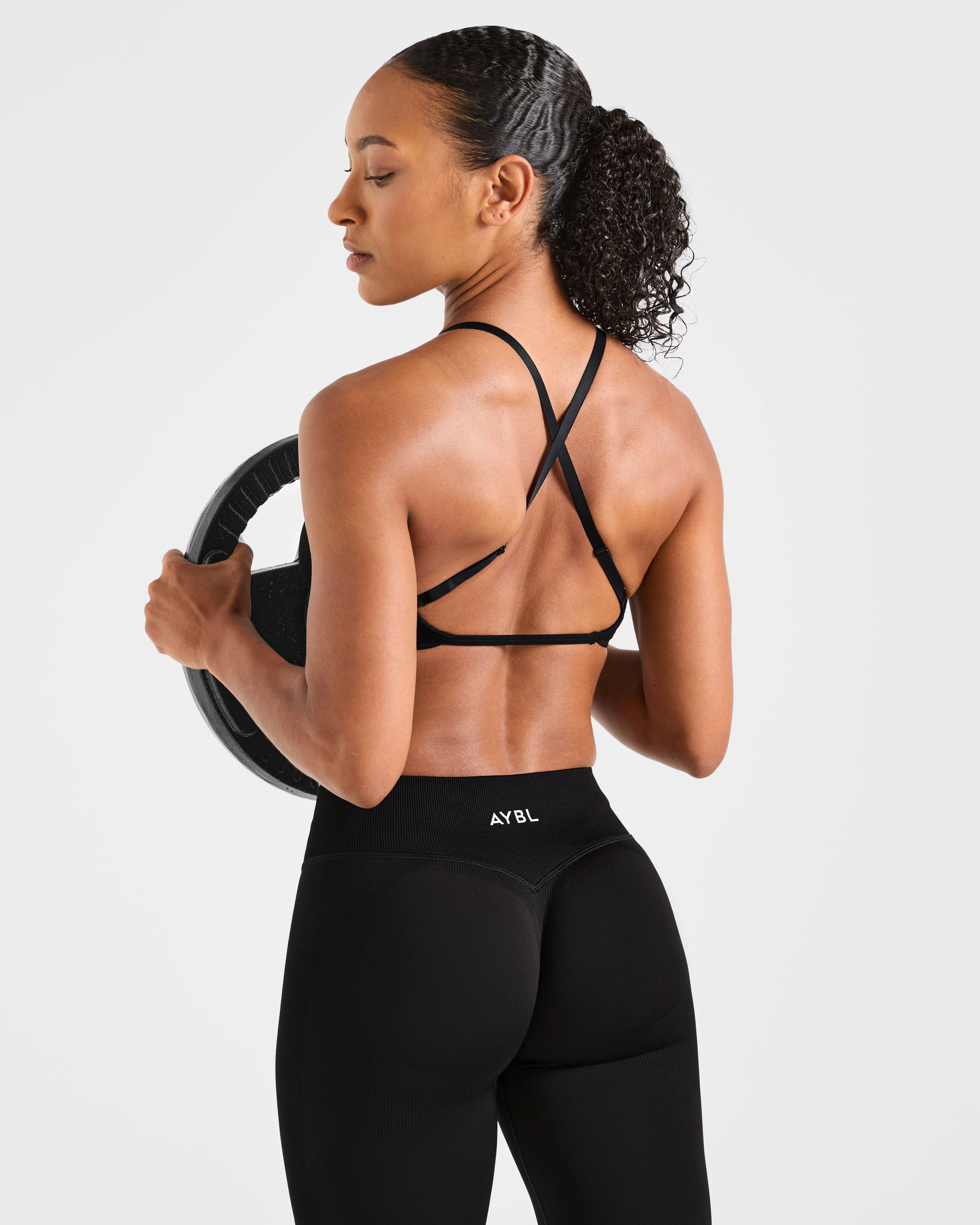 Adapt Seamless Strappy Sports Bra - Black - Image 8