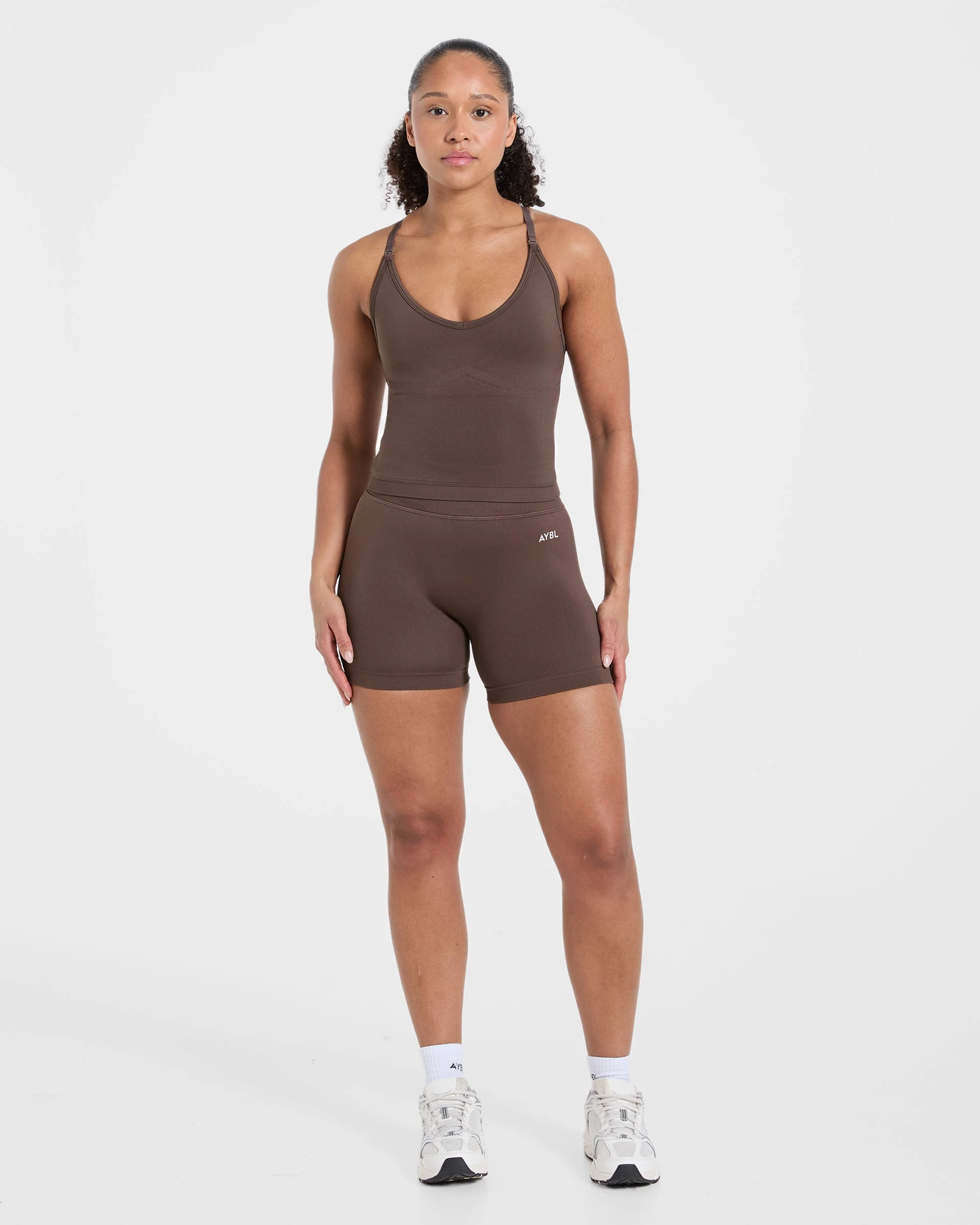 Adapt Seamless Tank Top - Brown - Image 3