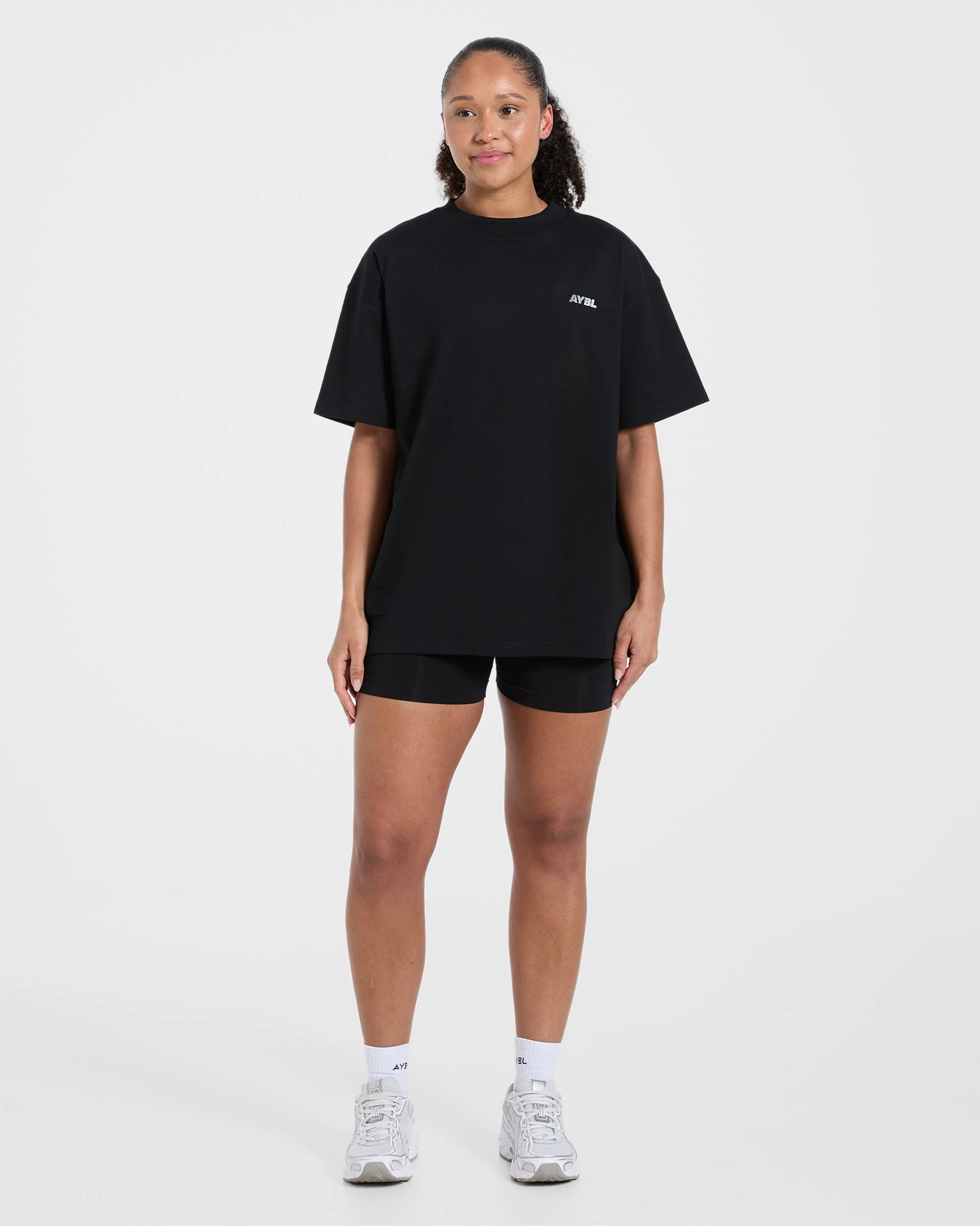 Athletics Department Oversized T Shirt - Black - Image 3