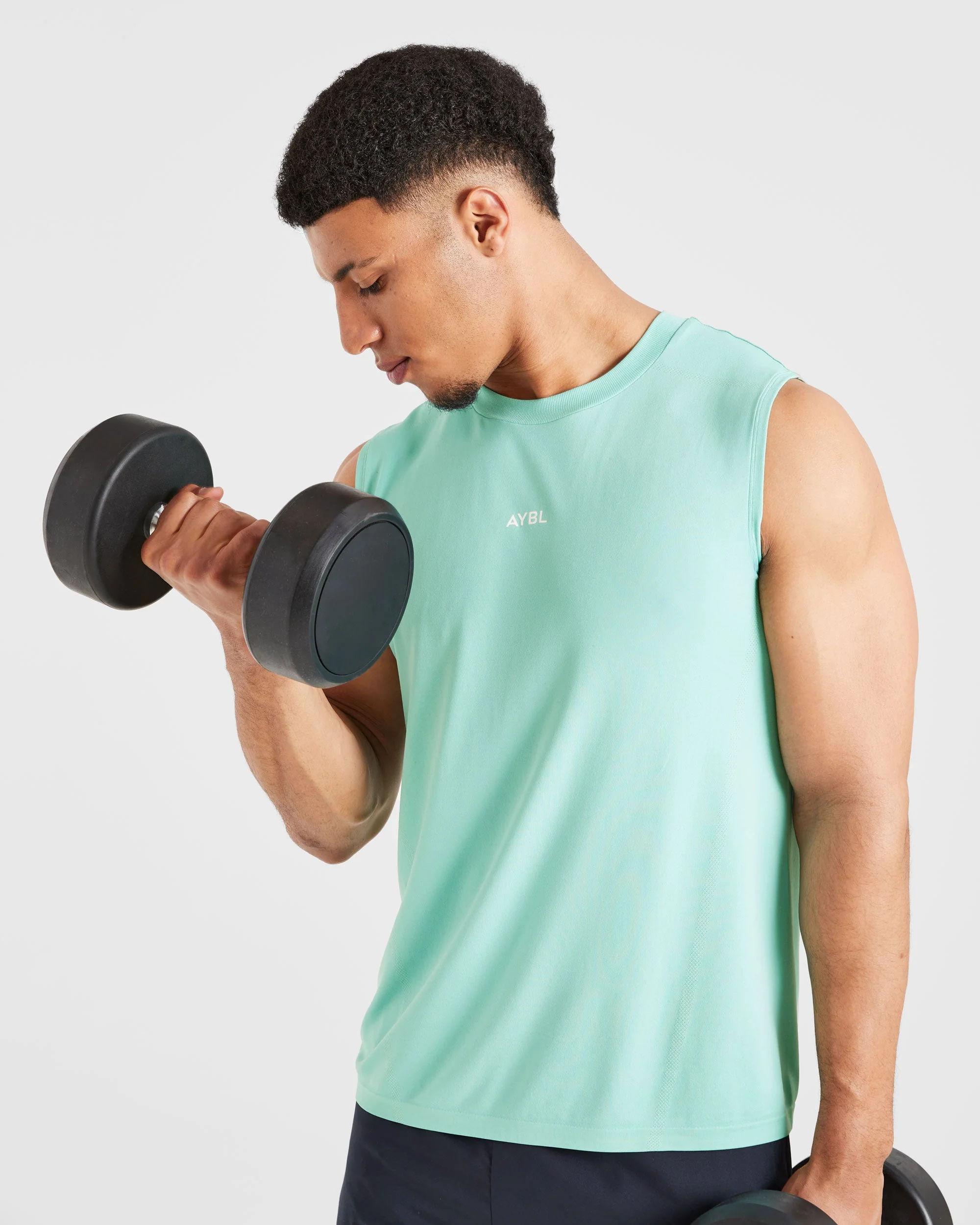 Attain Seamless Vest - Aqua Mint - Image 8