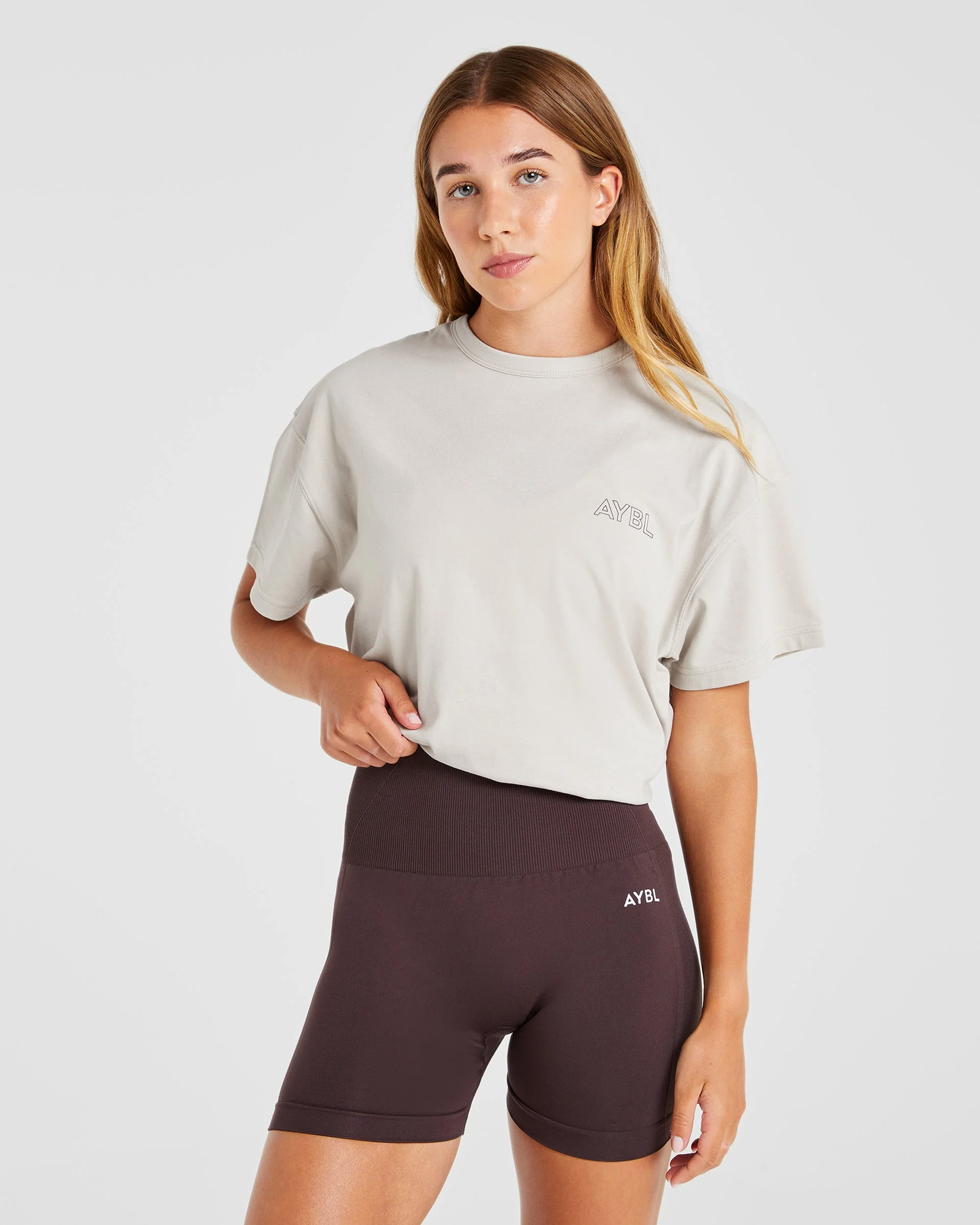 AYBL Athletics Oversized T Shirt - Beige - Image 7
