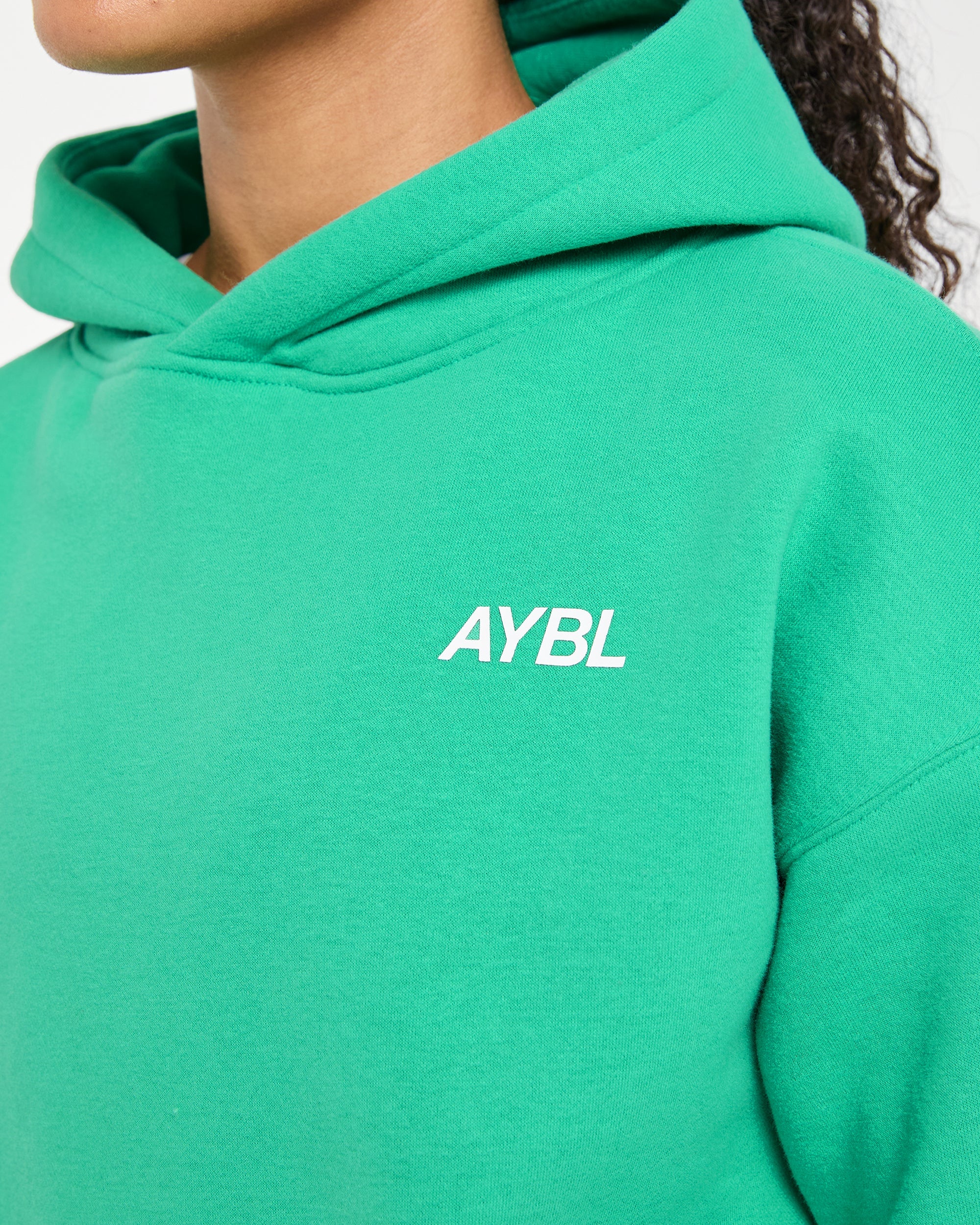 AYBL Sports Club Oversized Hoodie - Racing Green - Image 5