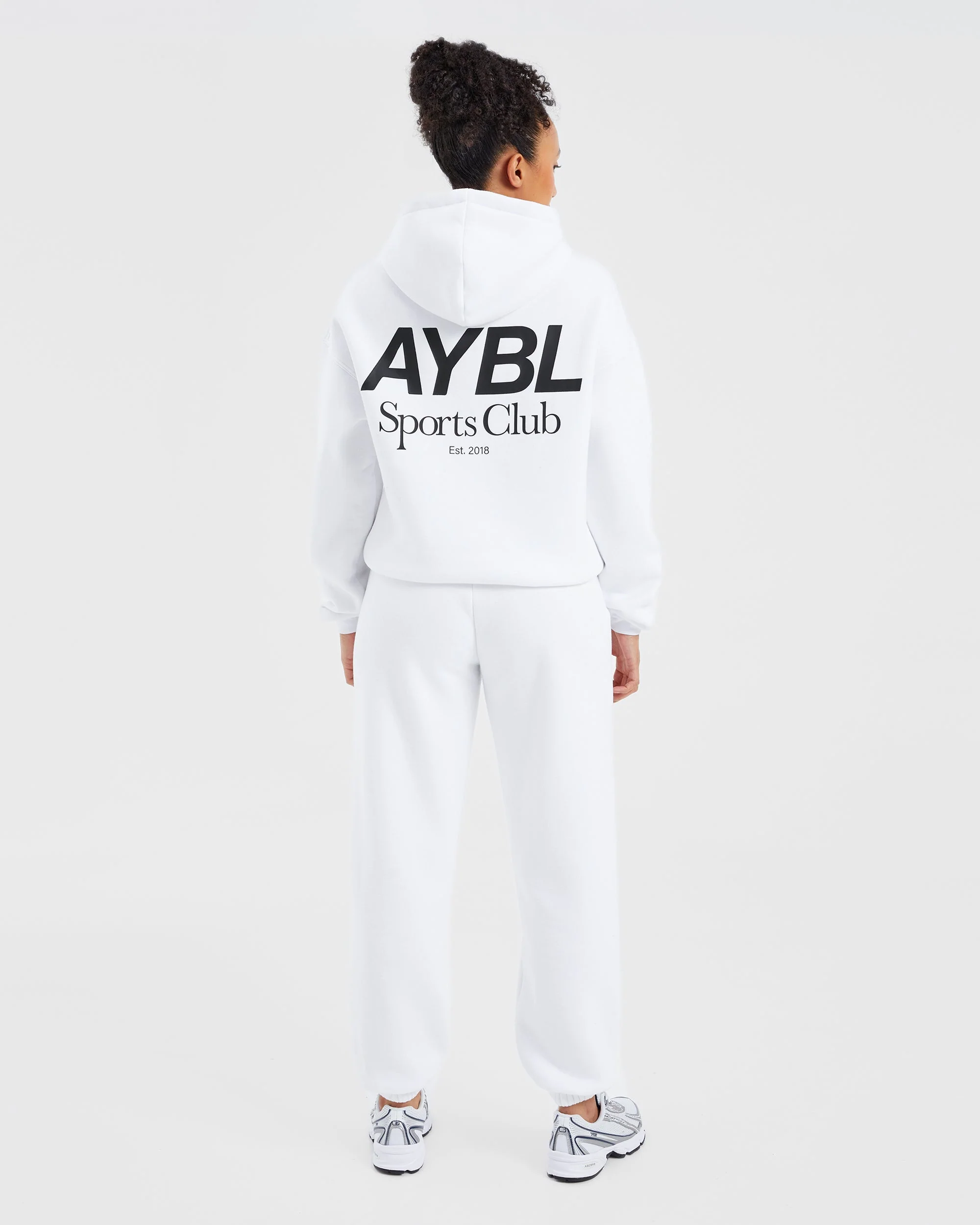 AYBL Sports Club Oversized Joggers - White - Image 4