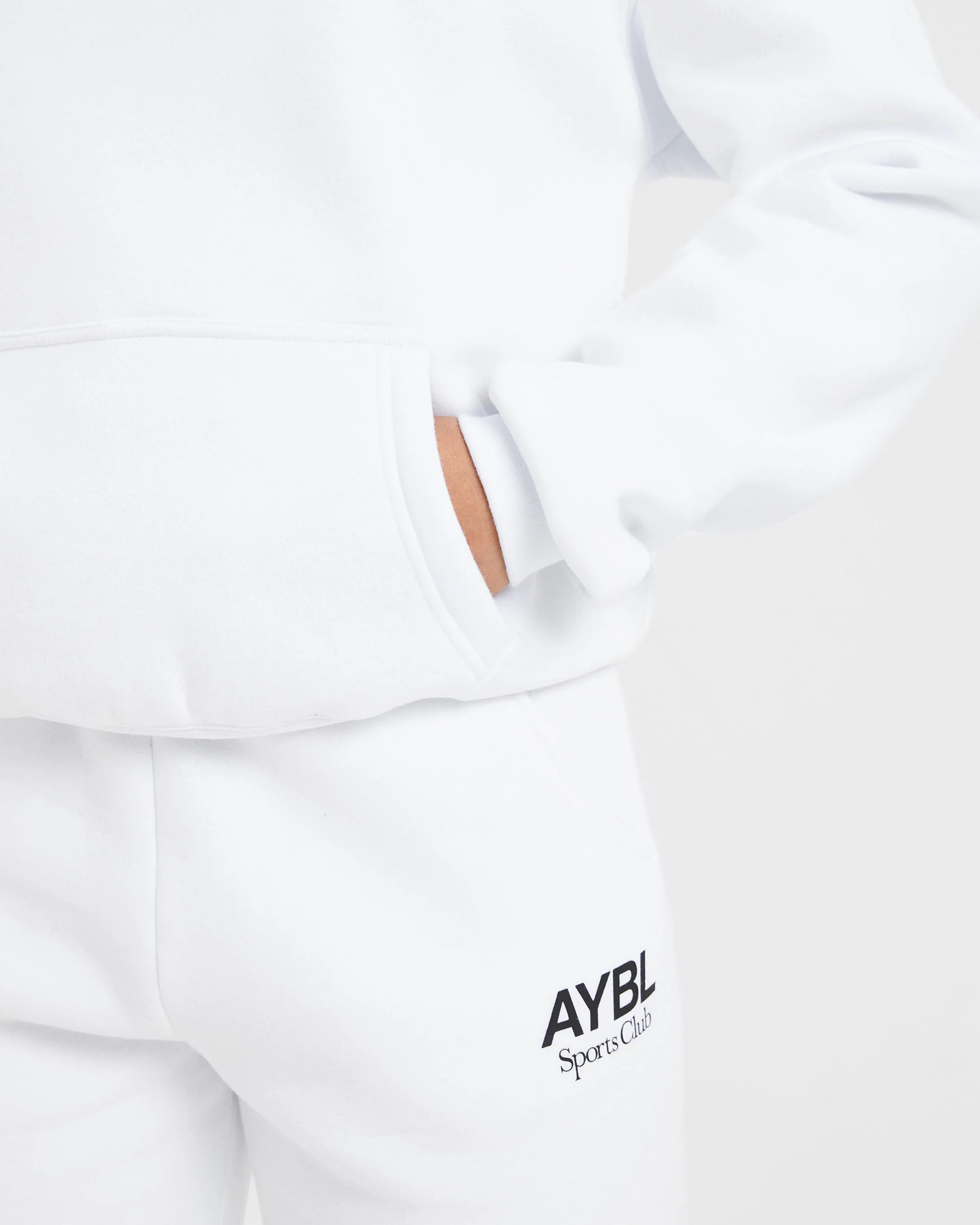 AYBL Sports Club Oversized Joggers - White - Image 5