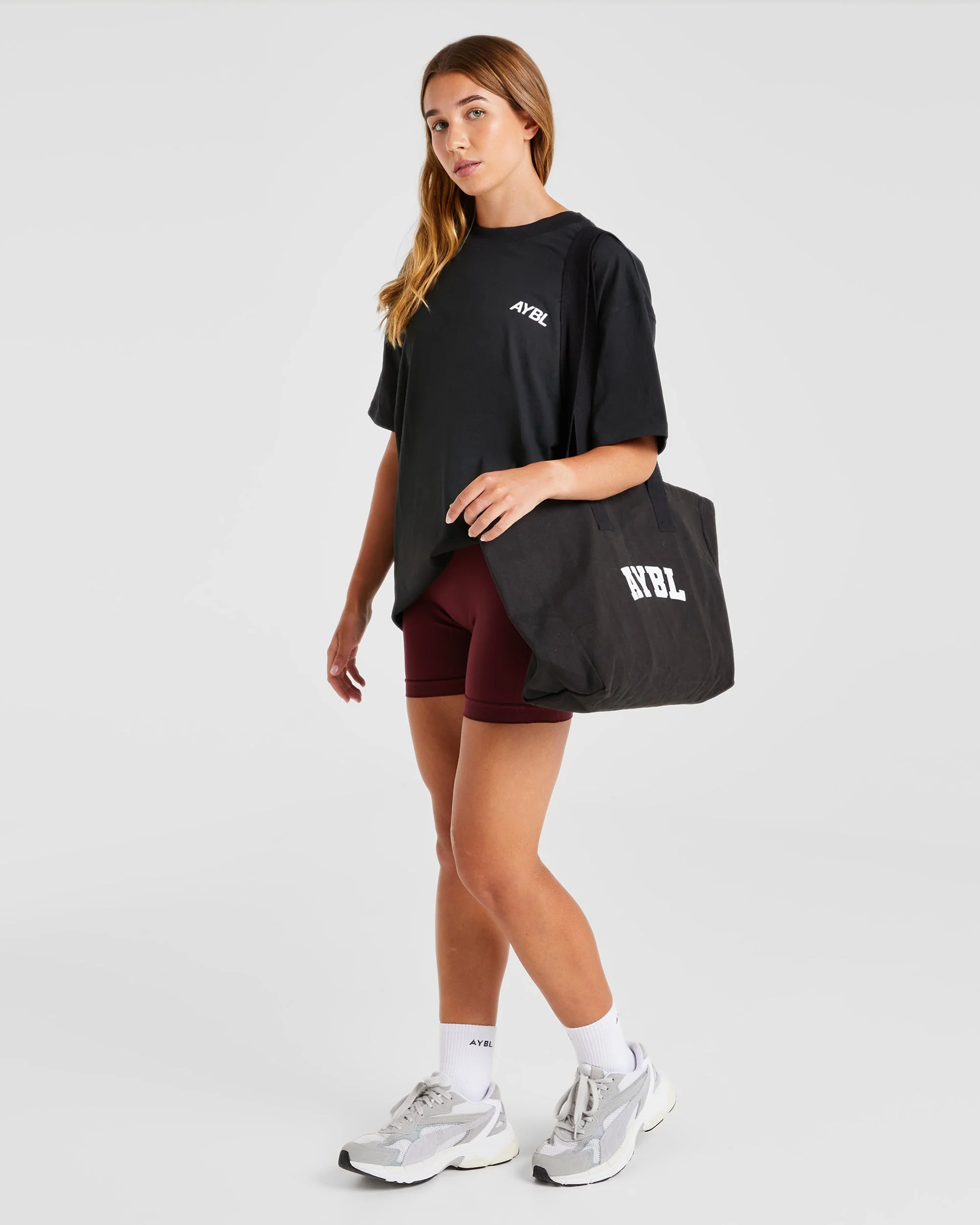 AYBL Sports Club Oversized T Shirt - Black - Image 8