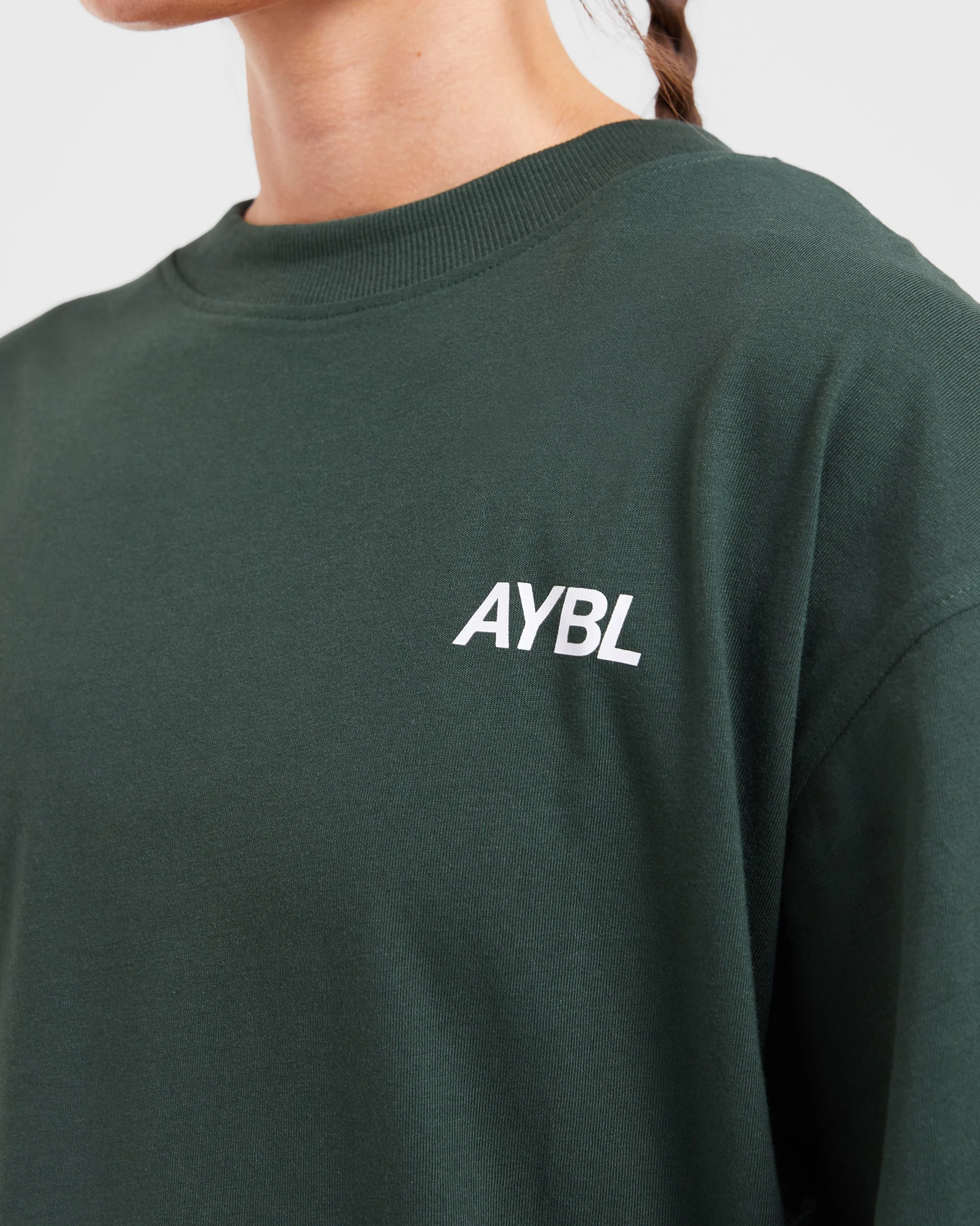 AYBL Sports Club Oversized T Shirt - Forest Green - Image 5