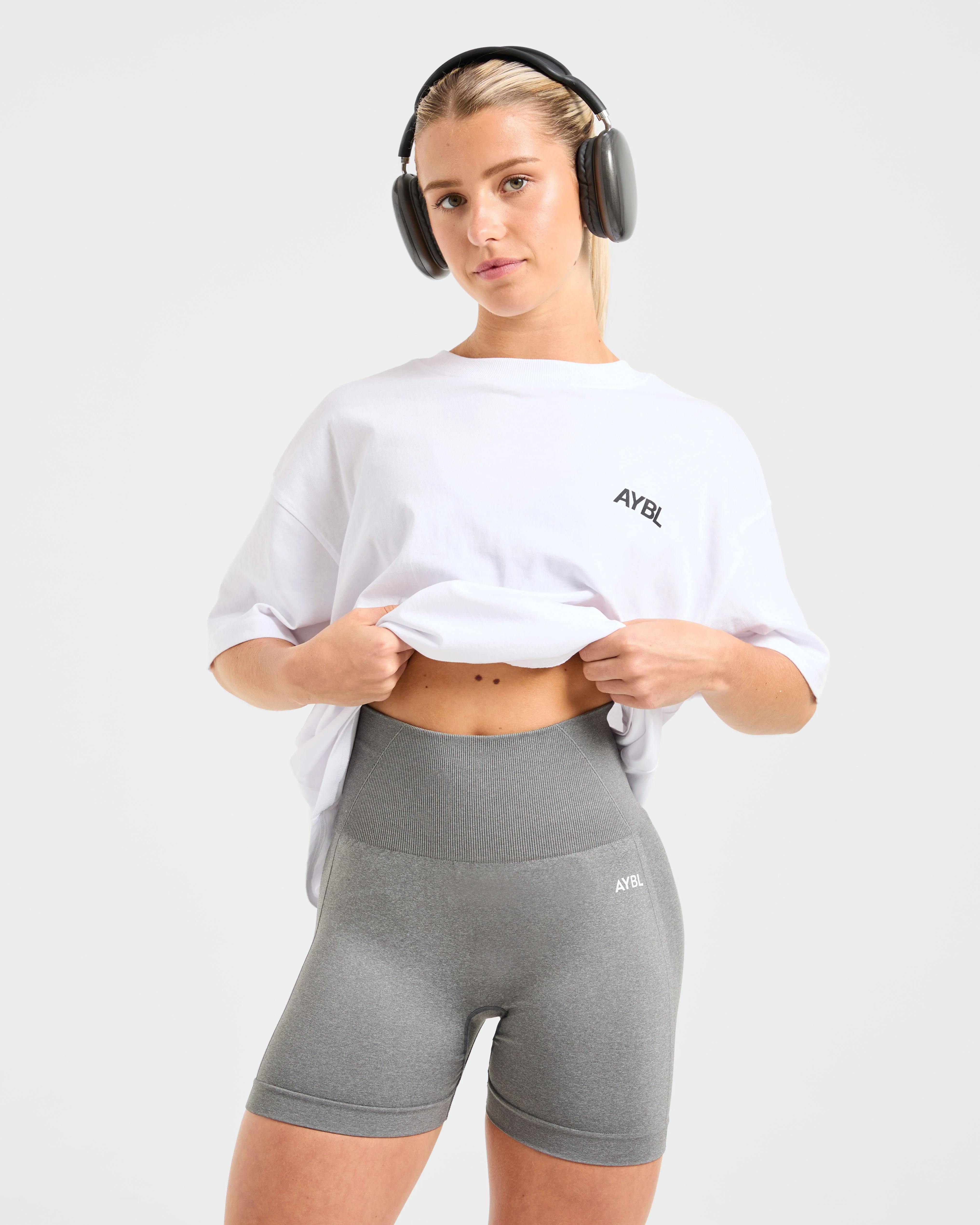 AYBL Sports Club Oversized T Shirt - White - Image 7