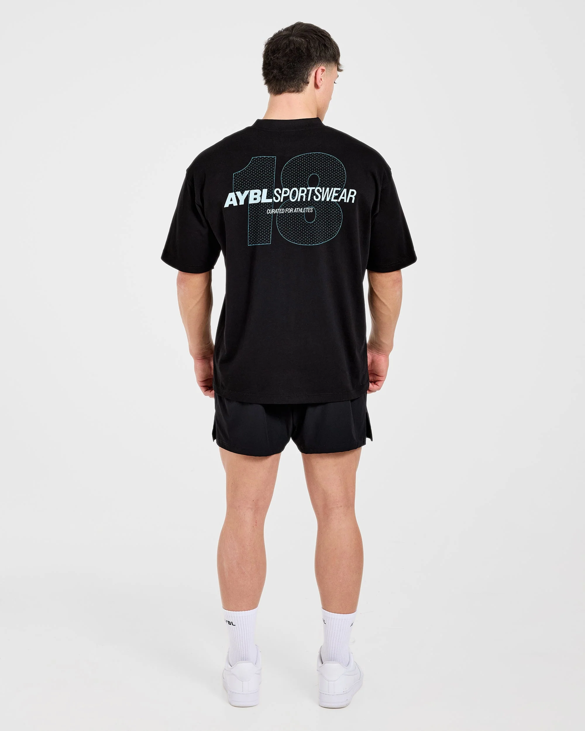 AYBL Sportswear 18 Oversized T Shirt - Black - Image 4
