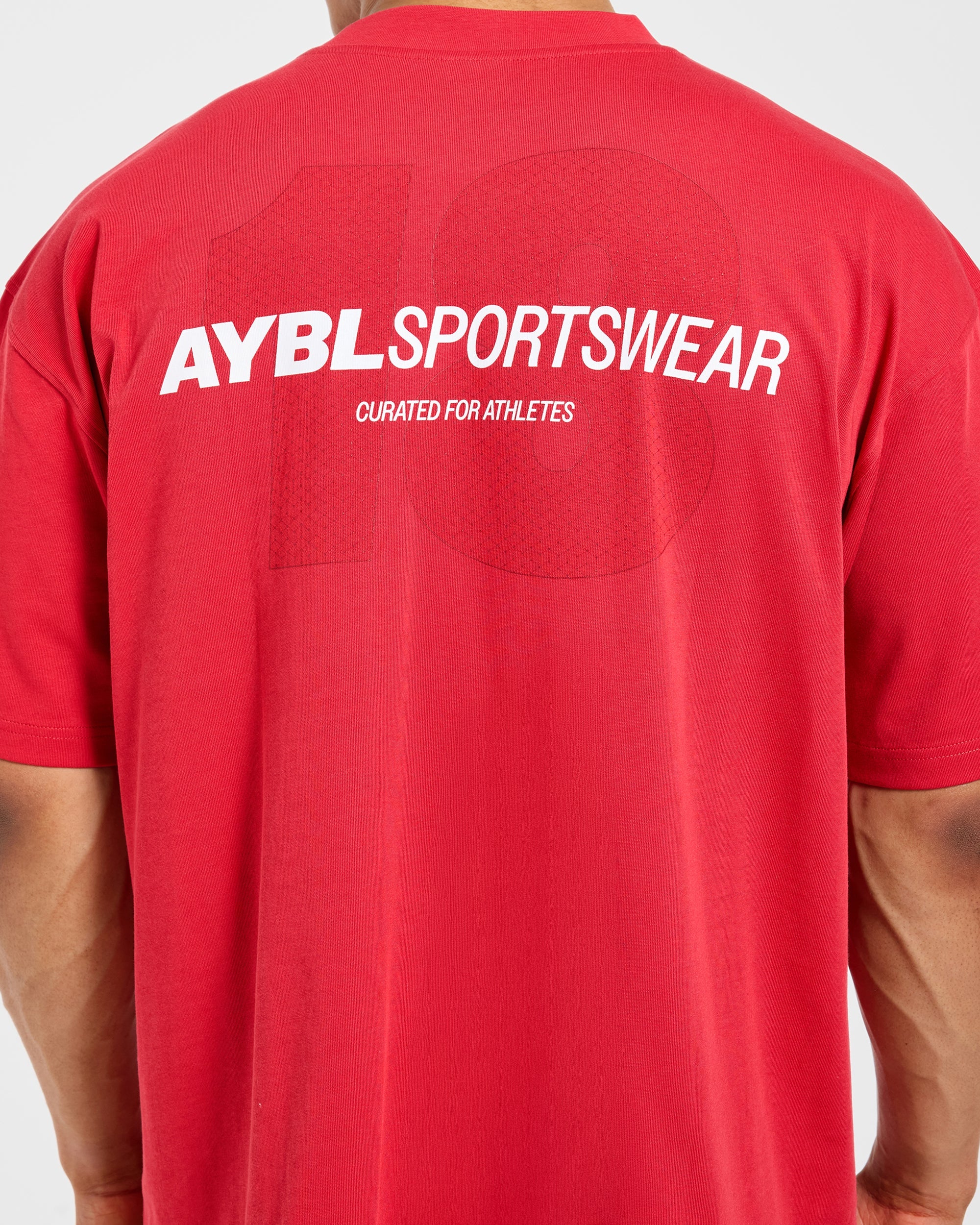 AYBL Sportswear 18 Oversized T Shirt - Red - Image 5