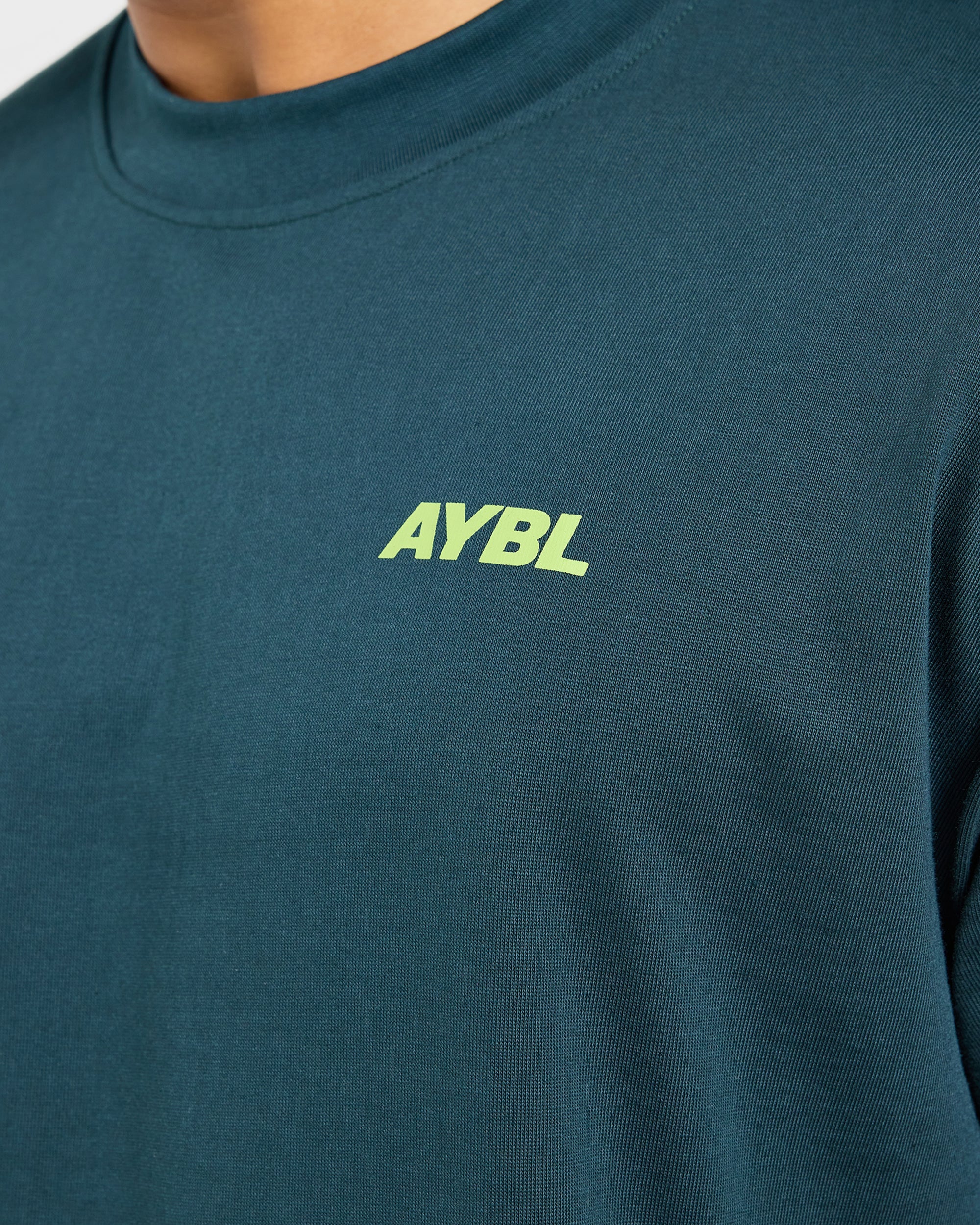 AYBL Sportswear 18 Oversized T Shirt - Teal Green - Image 6
