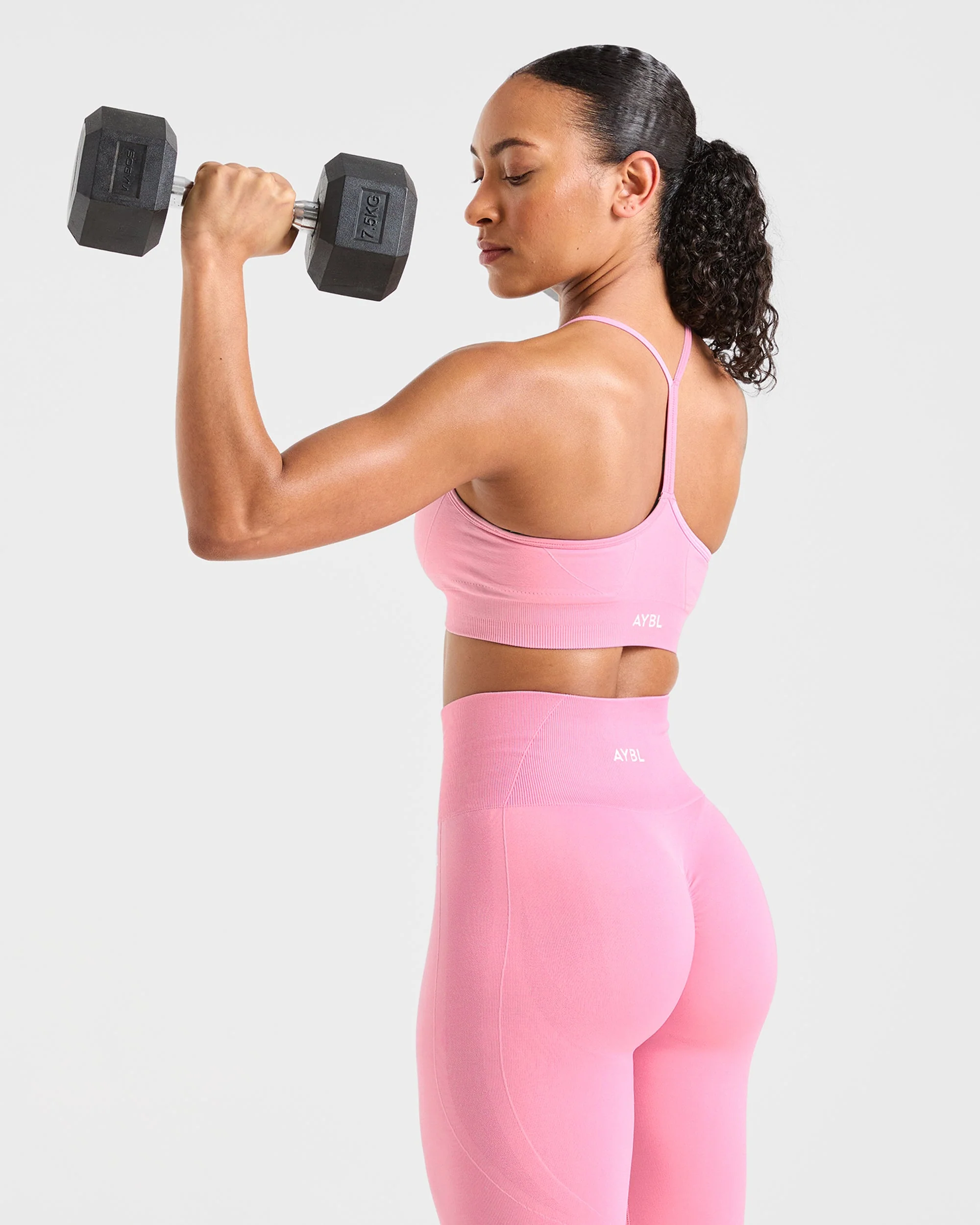 Empower Seamless Leggings - Baby Pink - Image 8