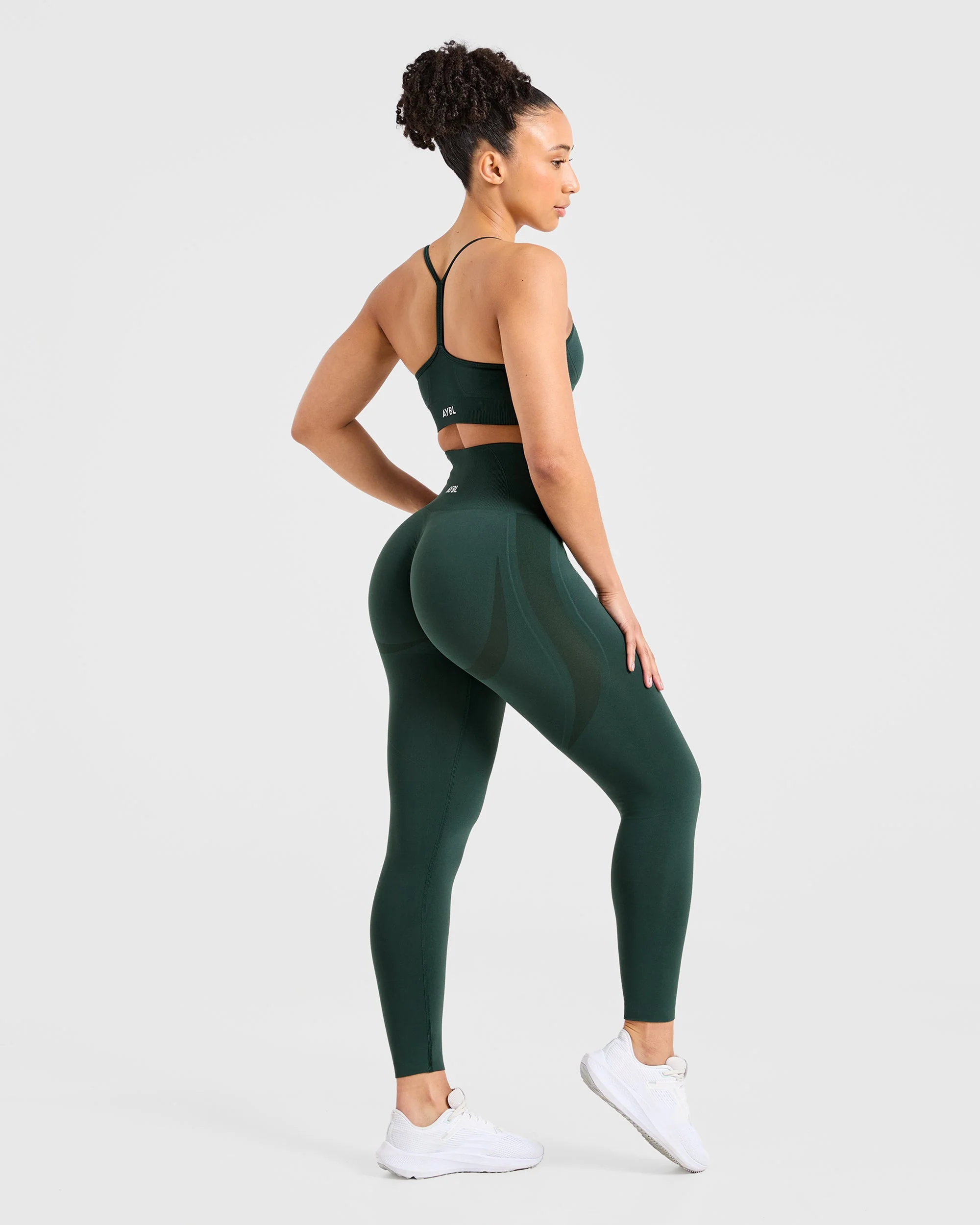 Empower Seamless Leggings - Dark Green - Image 3