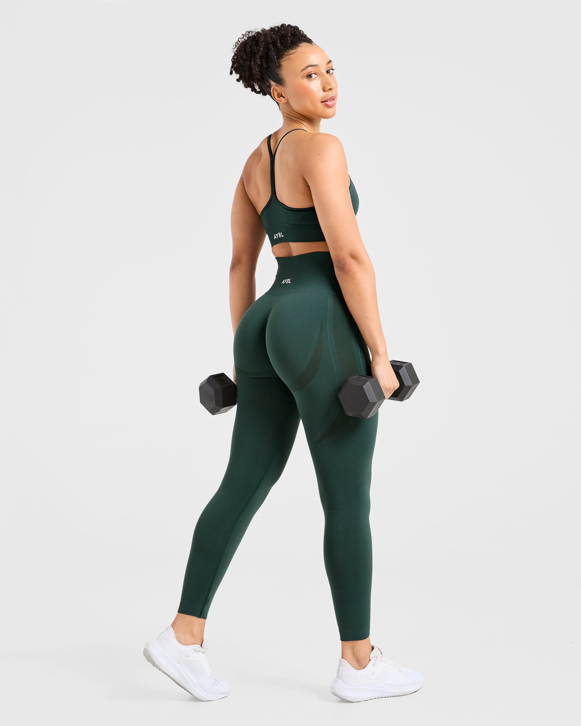 Empower Seamless Leggings - Dark Green - Image 8