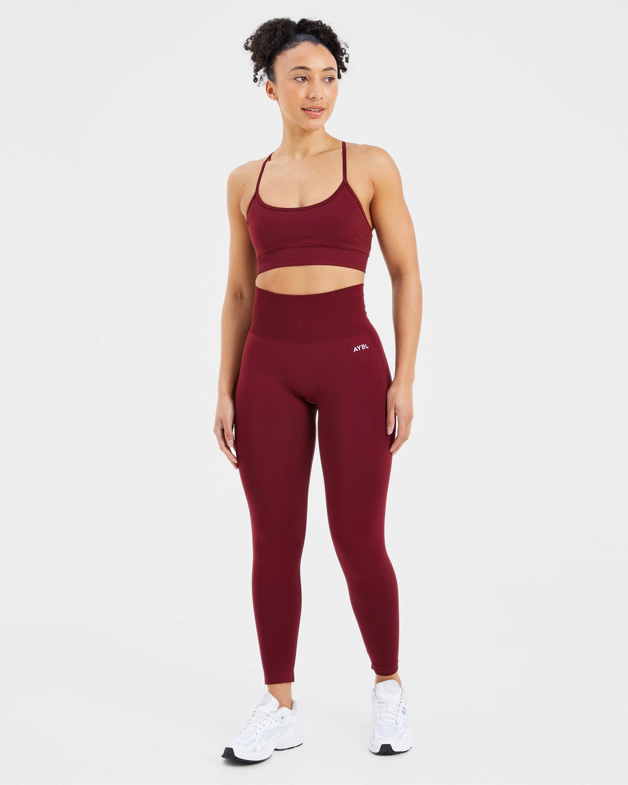 Empower Seamless Leggings - Red Wine - Image 4