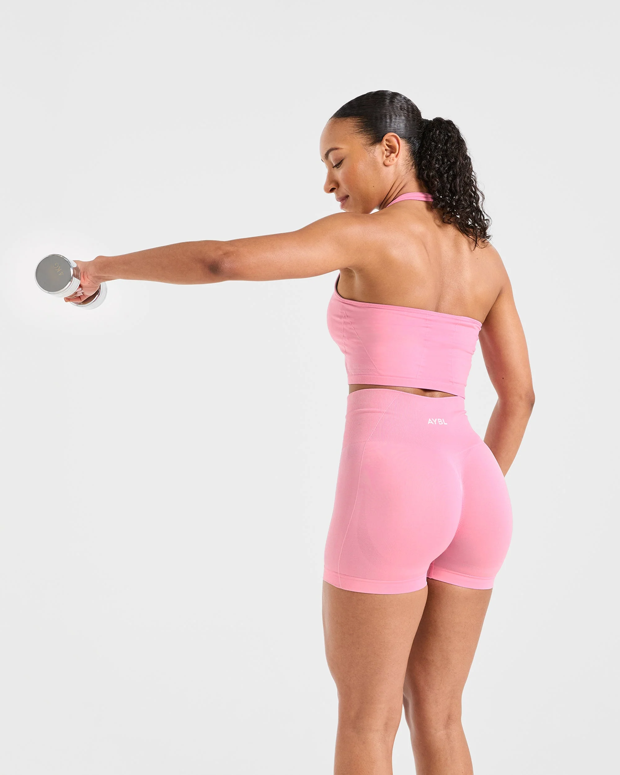 Empower Seamless Shorts - Baby Pink - Image 8