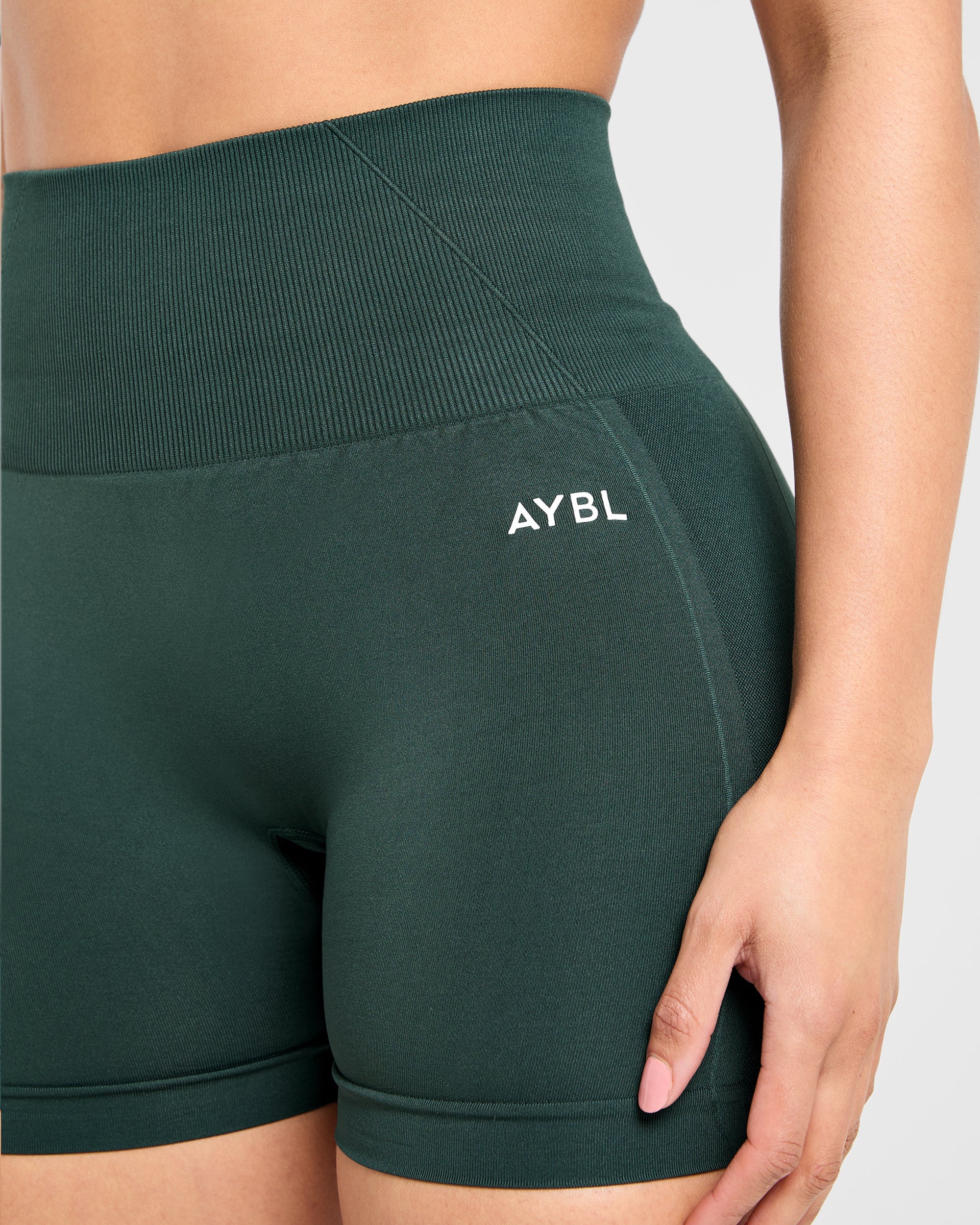 Empower Seamless Shorts - Dark Green - Image 5
