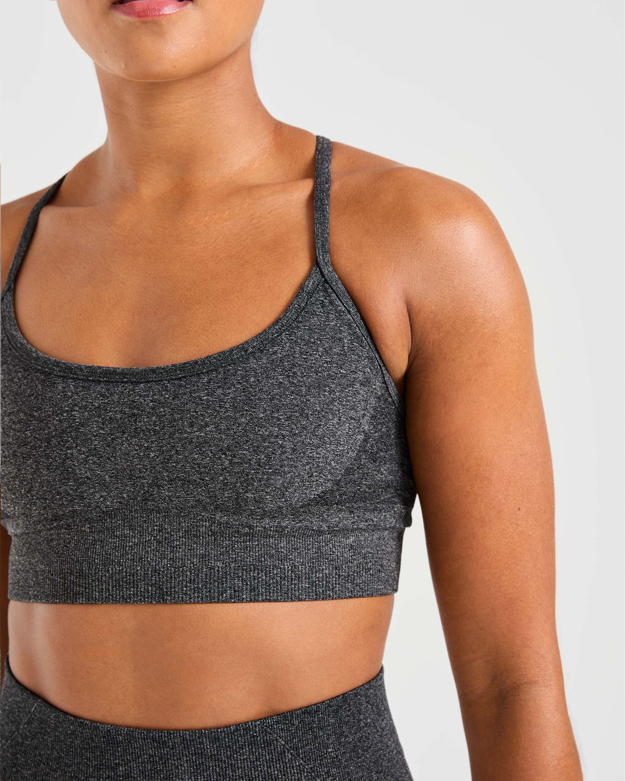 Empower Seamless Sports Bra - Black Marl - Image 5