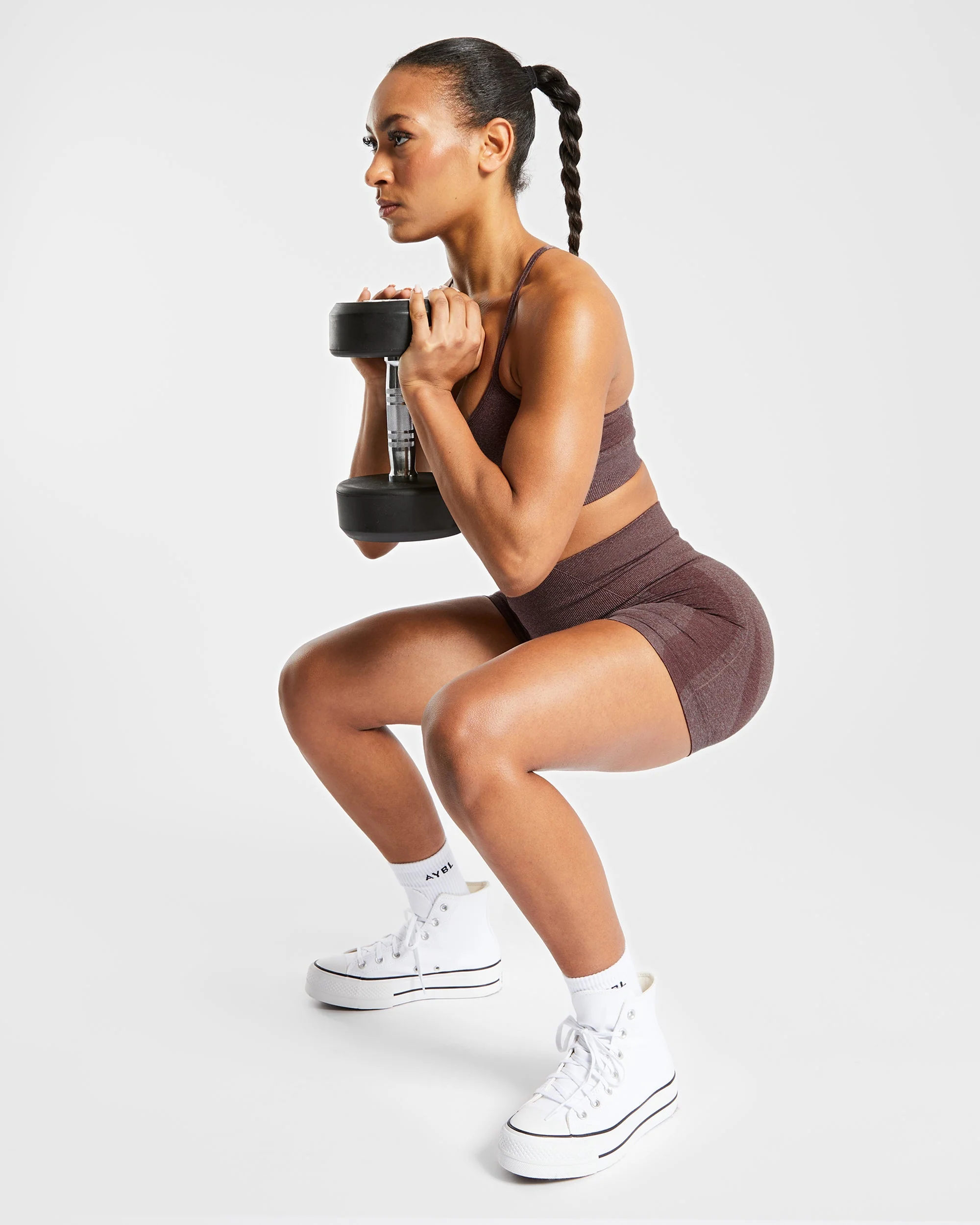 Empower Seamless Sports Bra - Brown Marl - Image 8