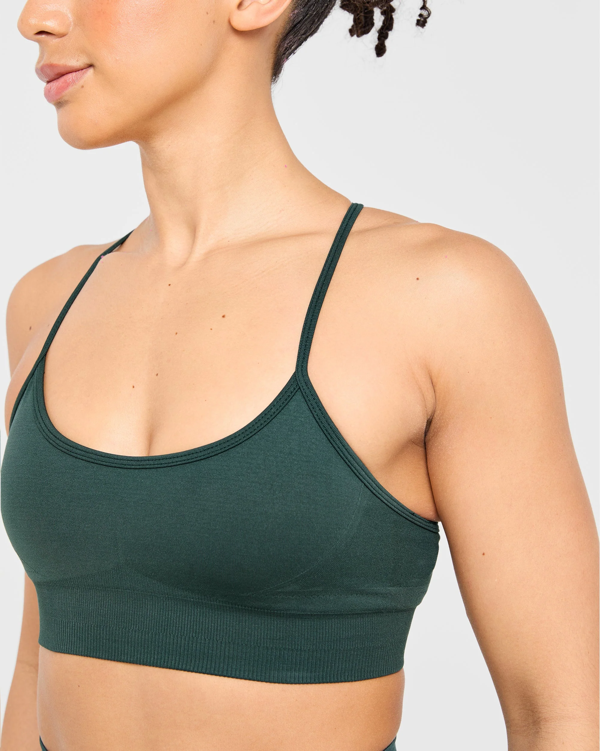 Empower Seamless Sports Bra - Dark Green - Image 5