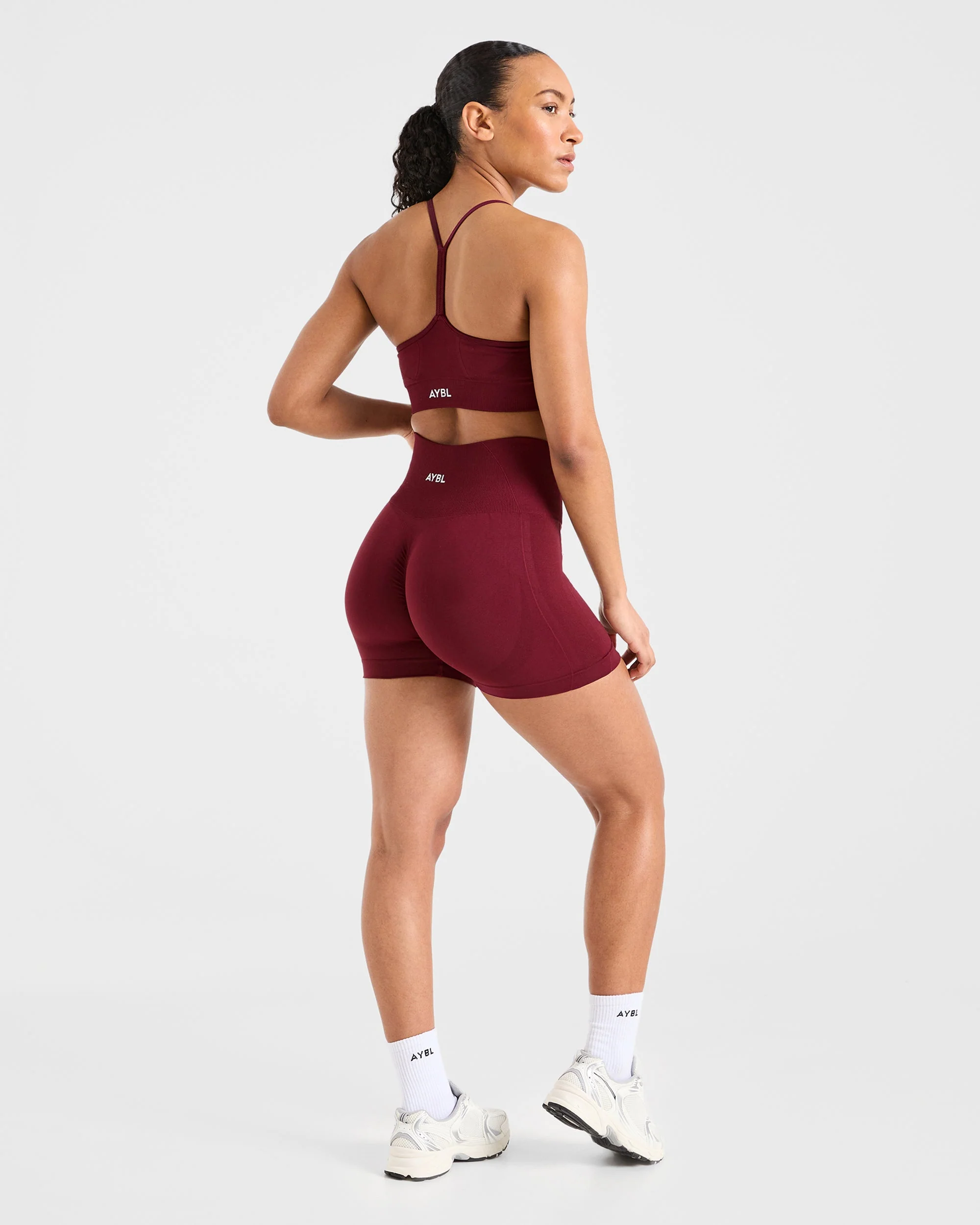 Empower Seamless Sports Bra - Red Wine - Image 4