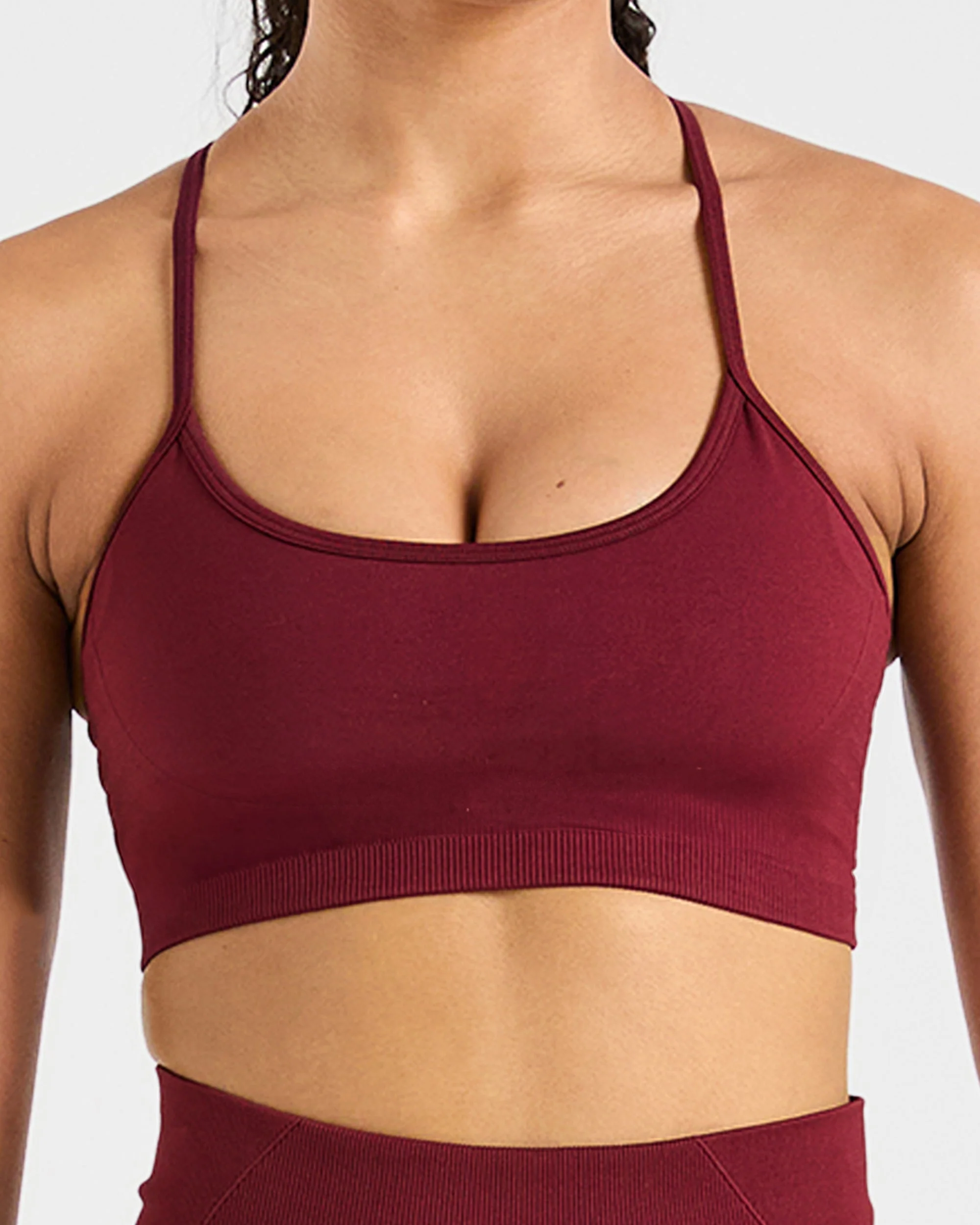 Empower Seamless Sports Bra - Red Wine - Image 5