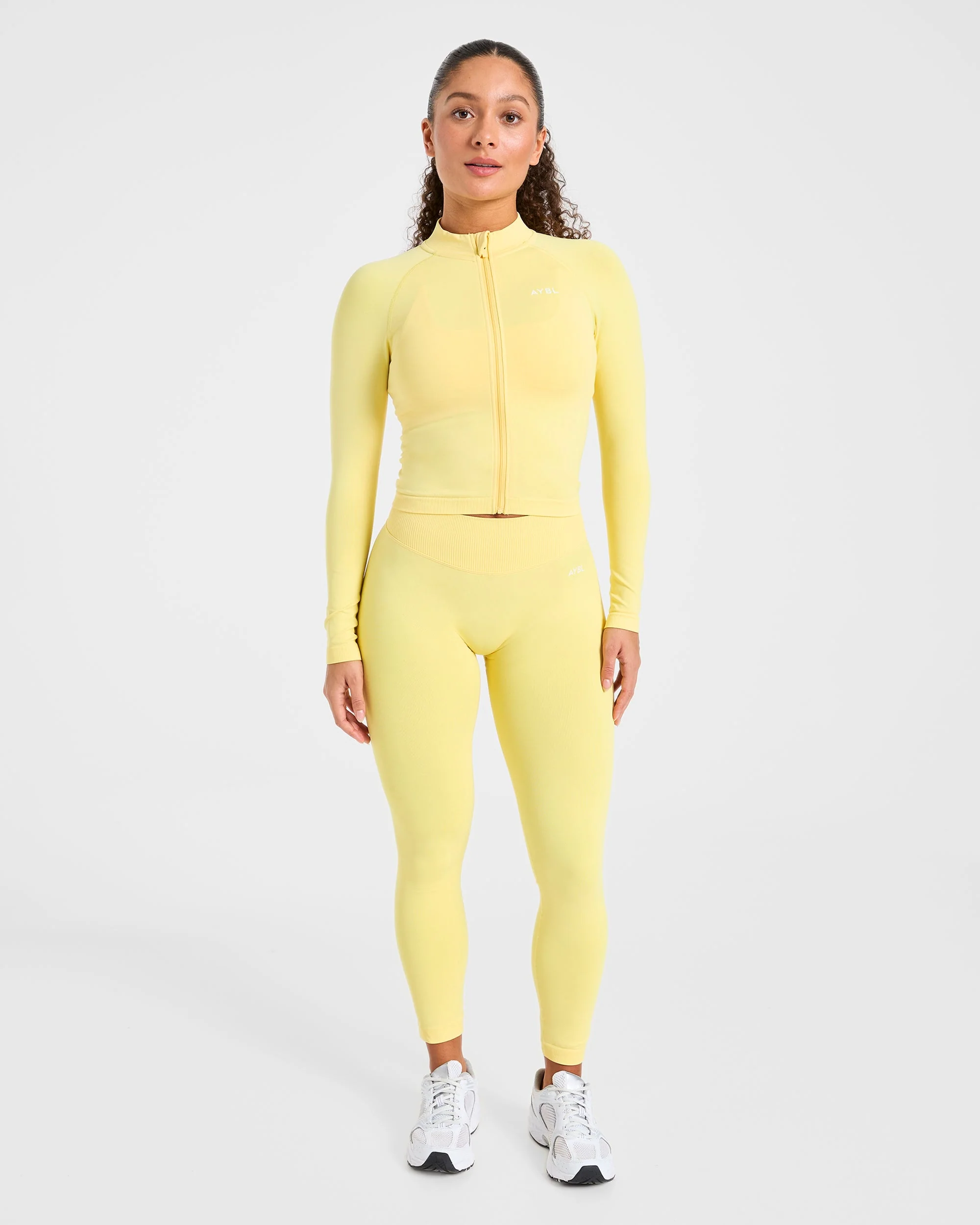 Enhance Seamless Jacket - Bright Yellow - Image 3