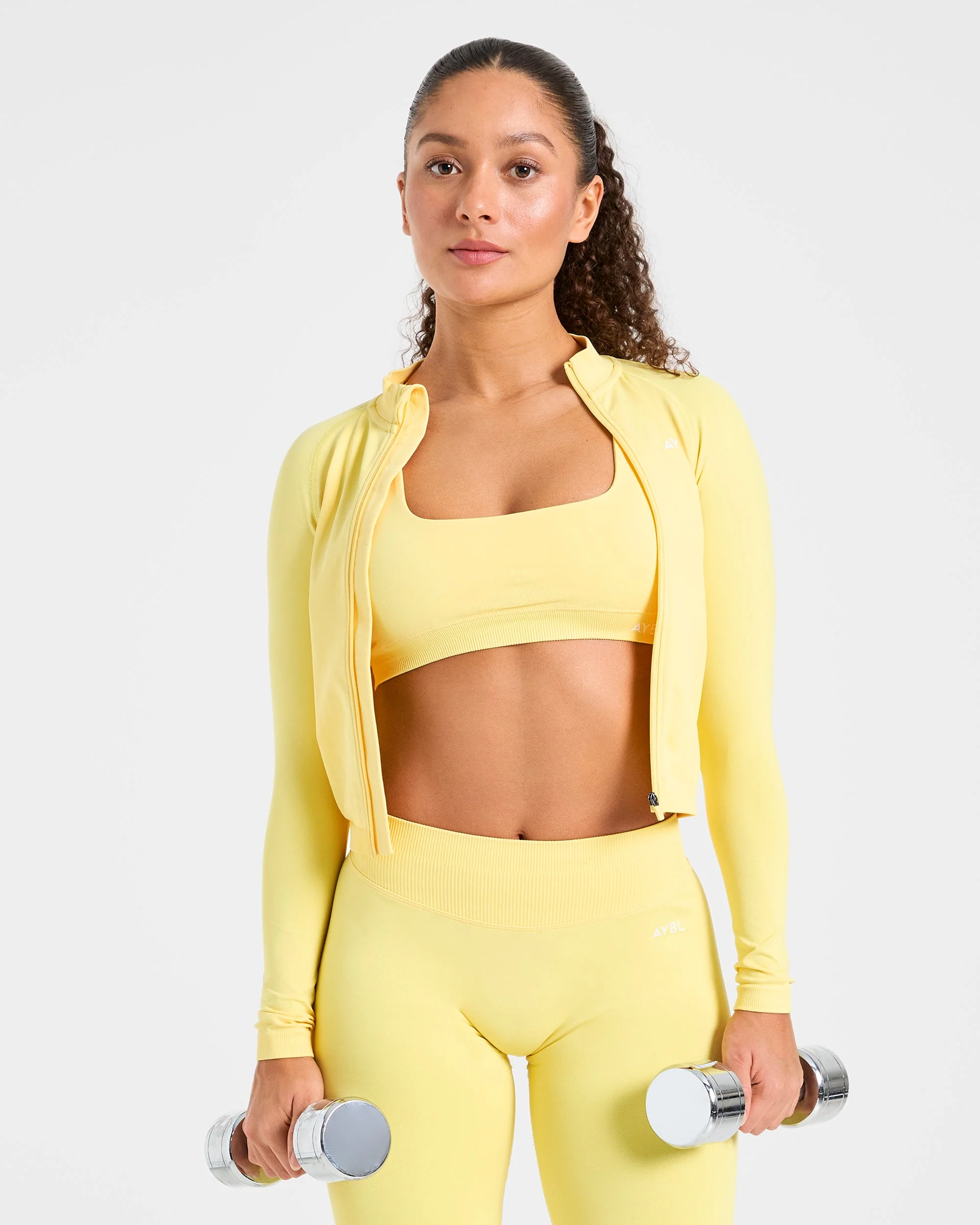 Enhance Seamless Jacket - Bright Yellow - Image 8