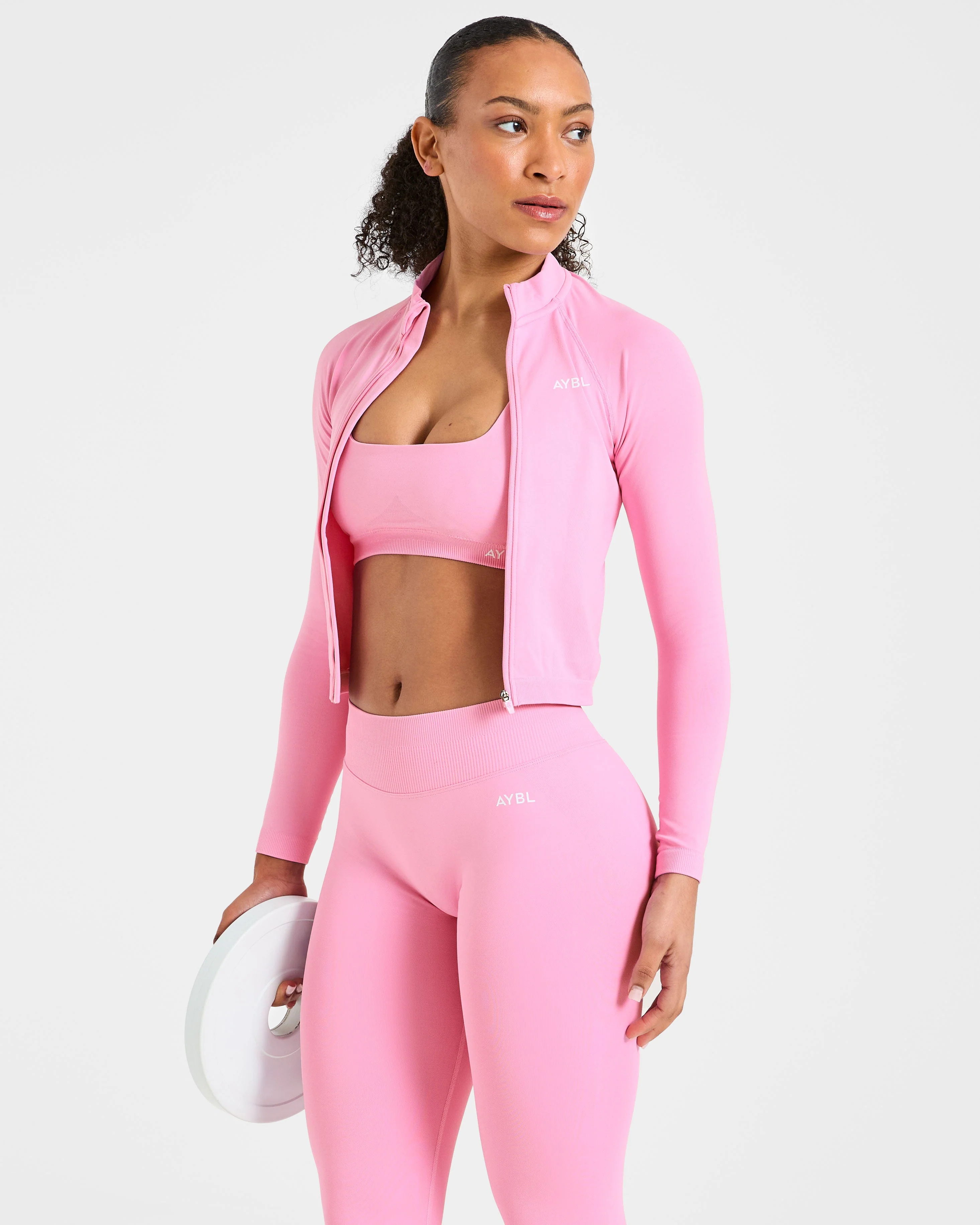Enhance Seamless Jacket - Sugar Pink - Image 8