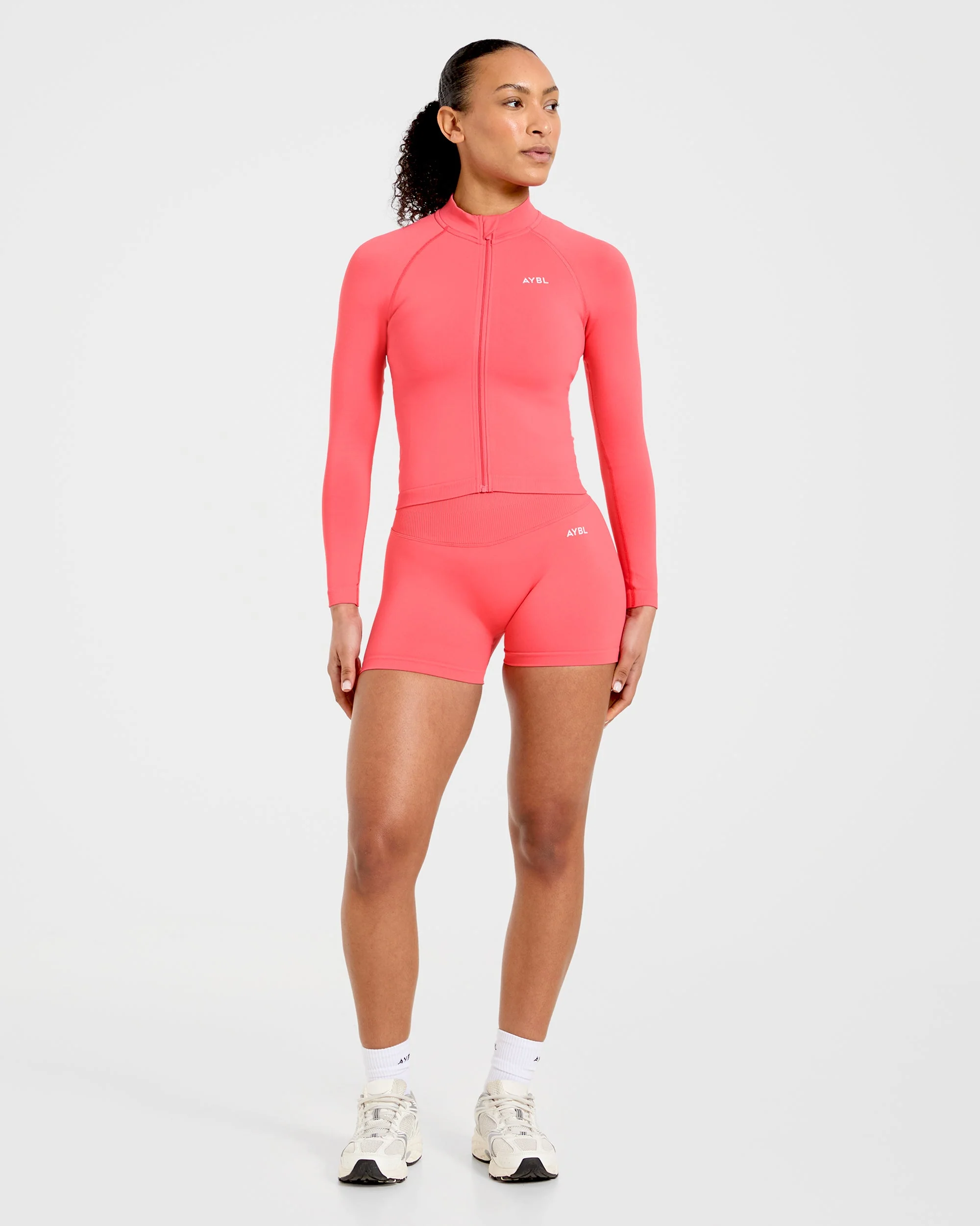 Enhance Seamless Jacket - Summer Coral - Image 3