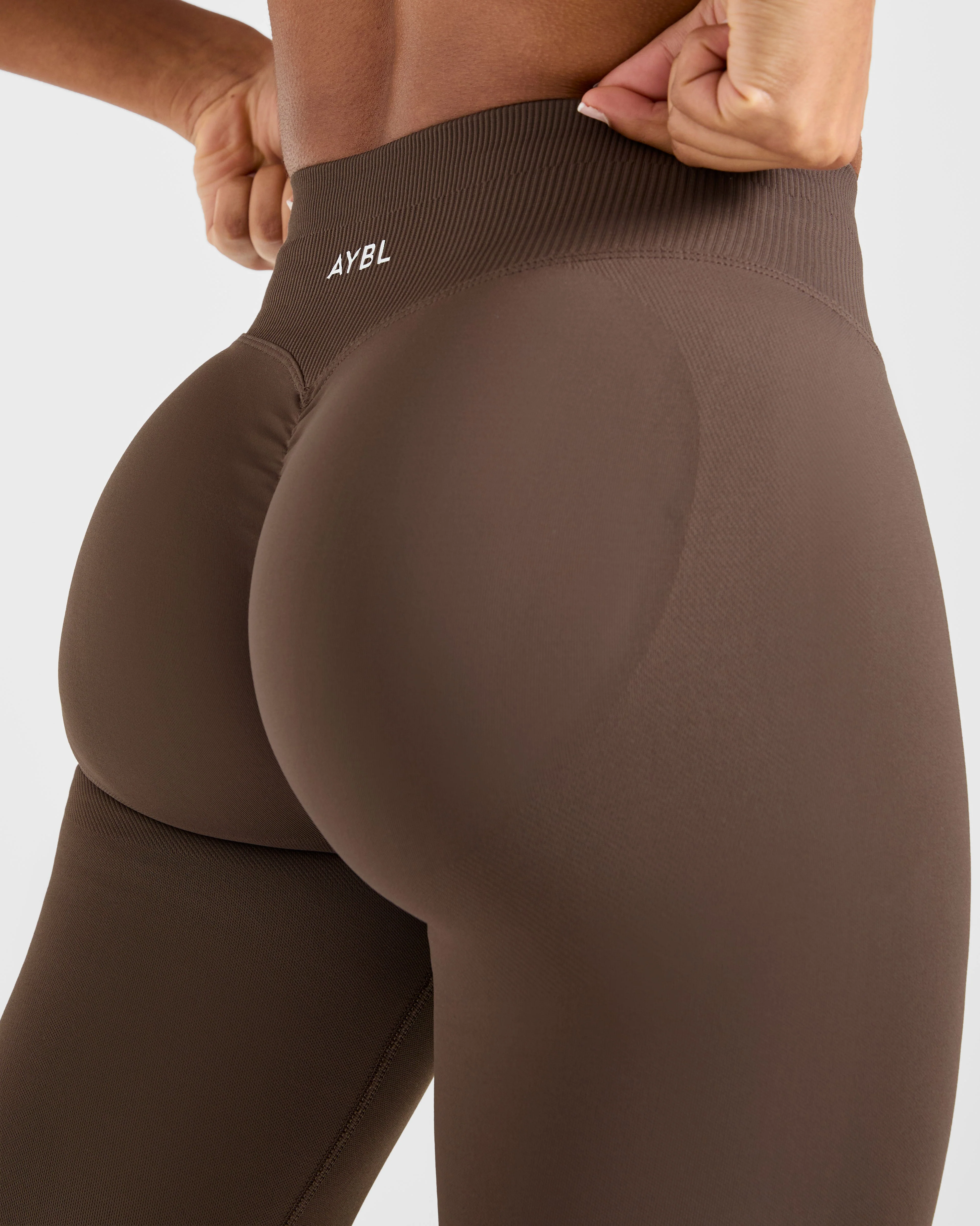 Enhance Seamless Leggings - Brown - Image 6