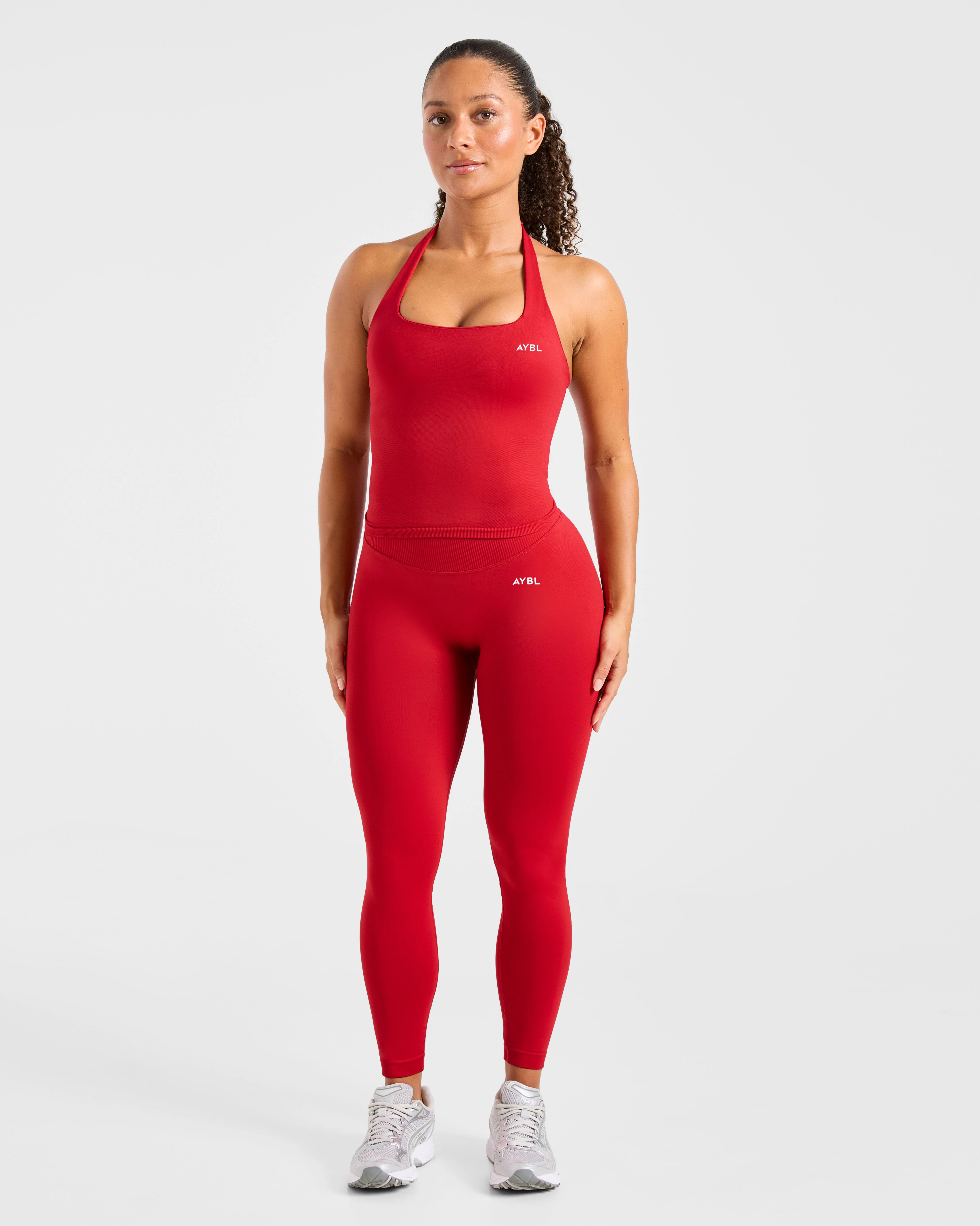Enhance Seamless Leggings - Red - Image 3