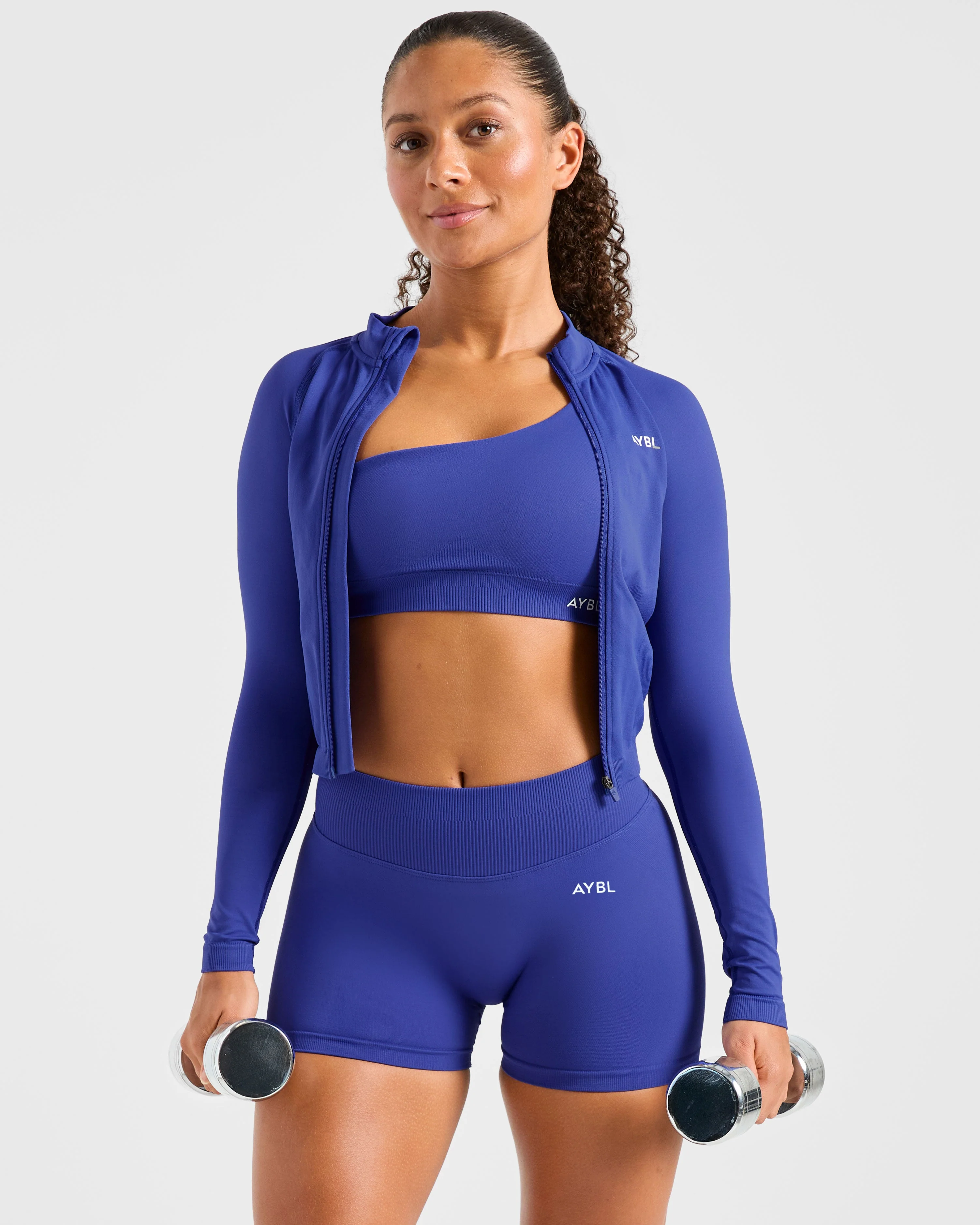 Enhance Seamless Shorts | 3.5" - Cobalt Blue - Image 8