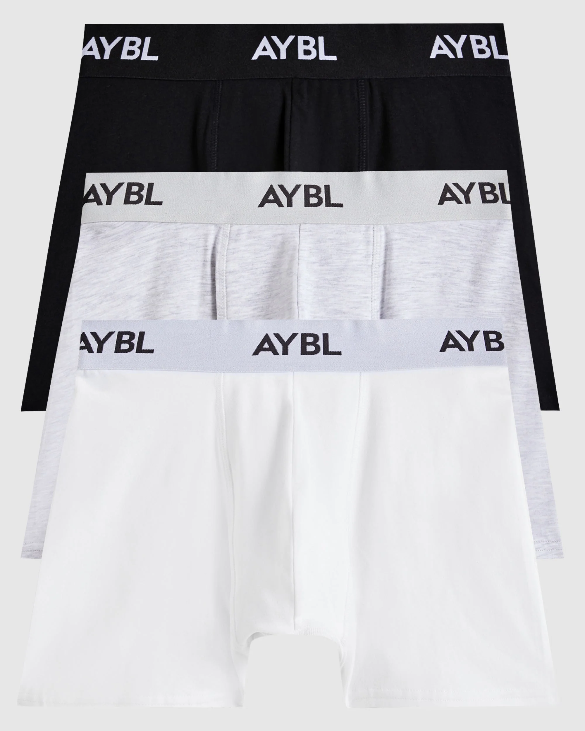 Essential Boxer Trunk (3 pack) - Black/White/Grey - Image 5