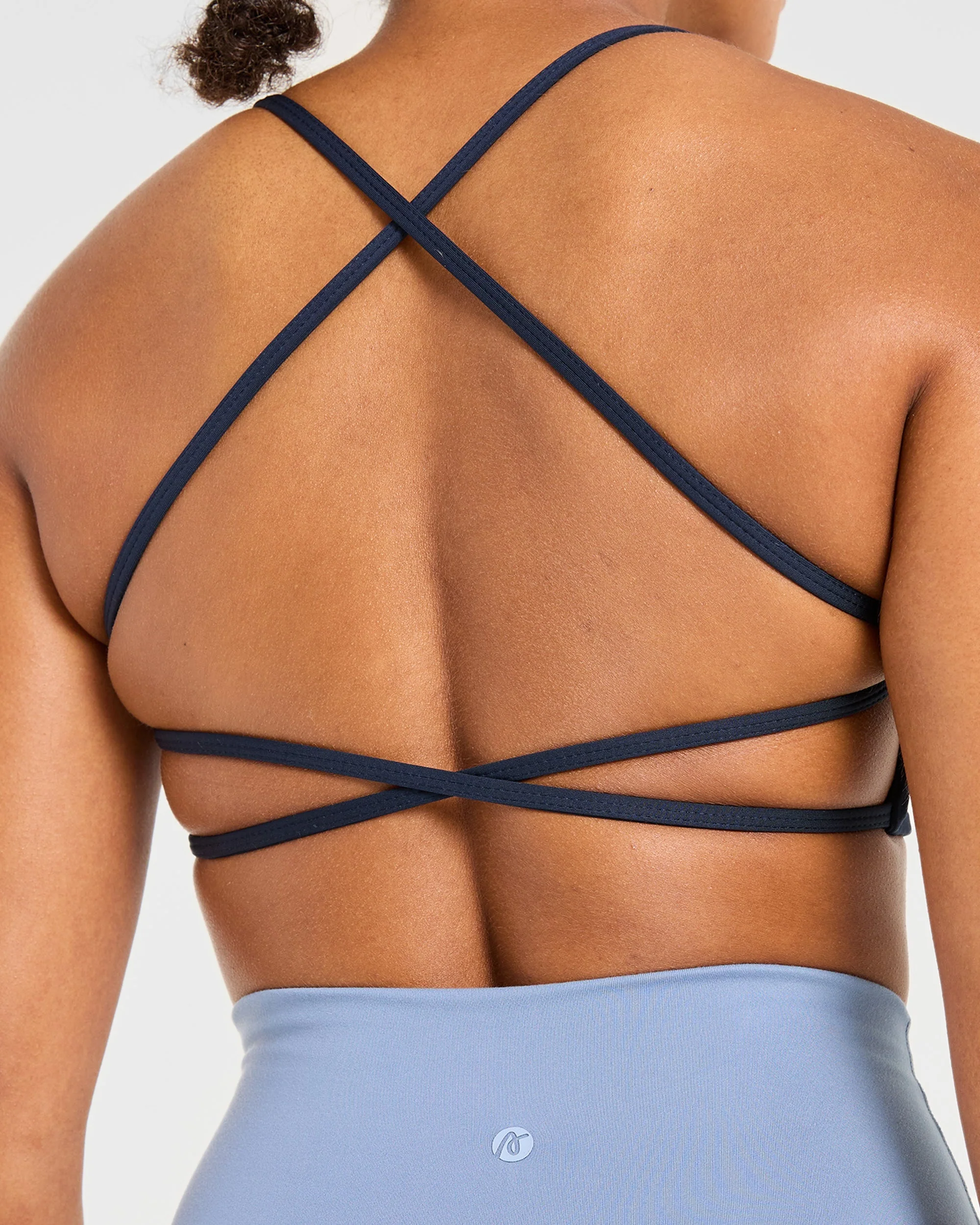 Essential Crossback Sports Bra - Deep Navy - Image 6