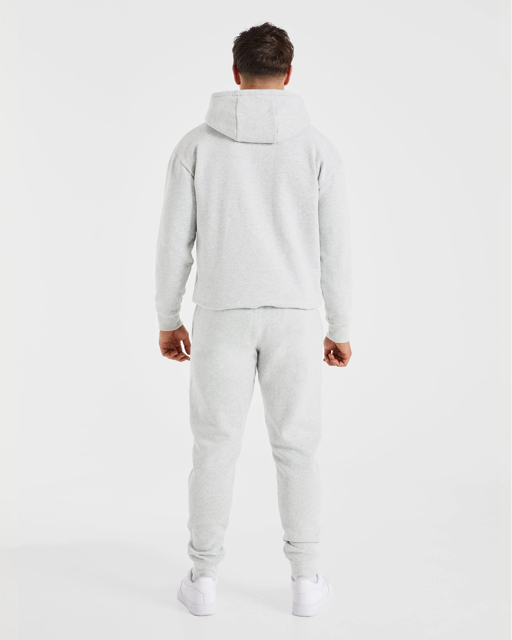 Essential Hoodie - Grey Marl - Image 4