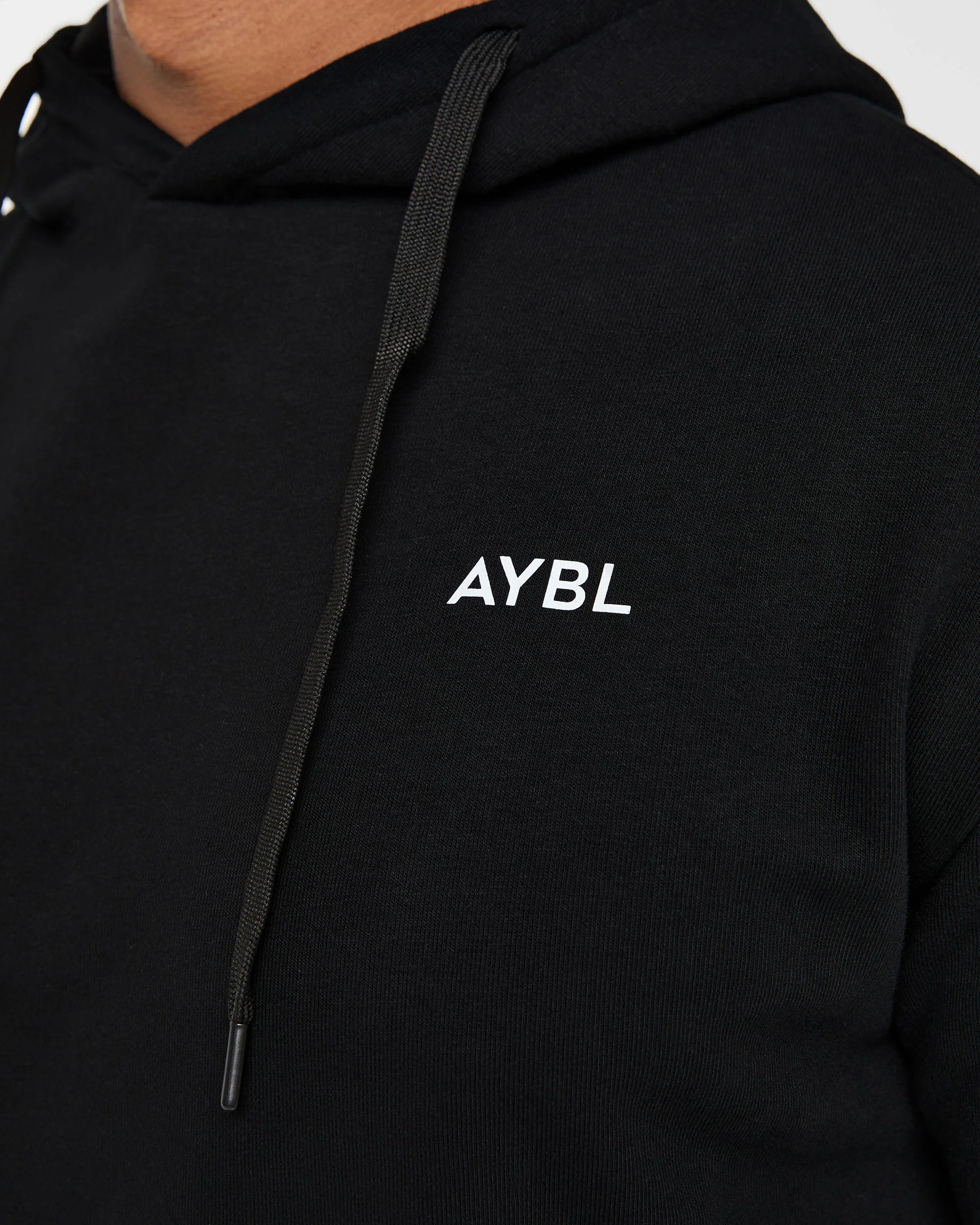 Essential Lightweight Hoodie - Black - Image 5