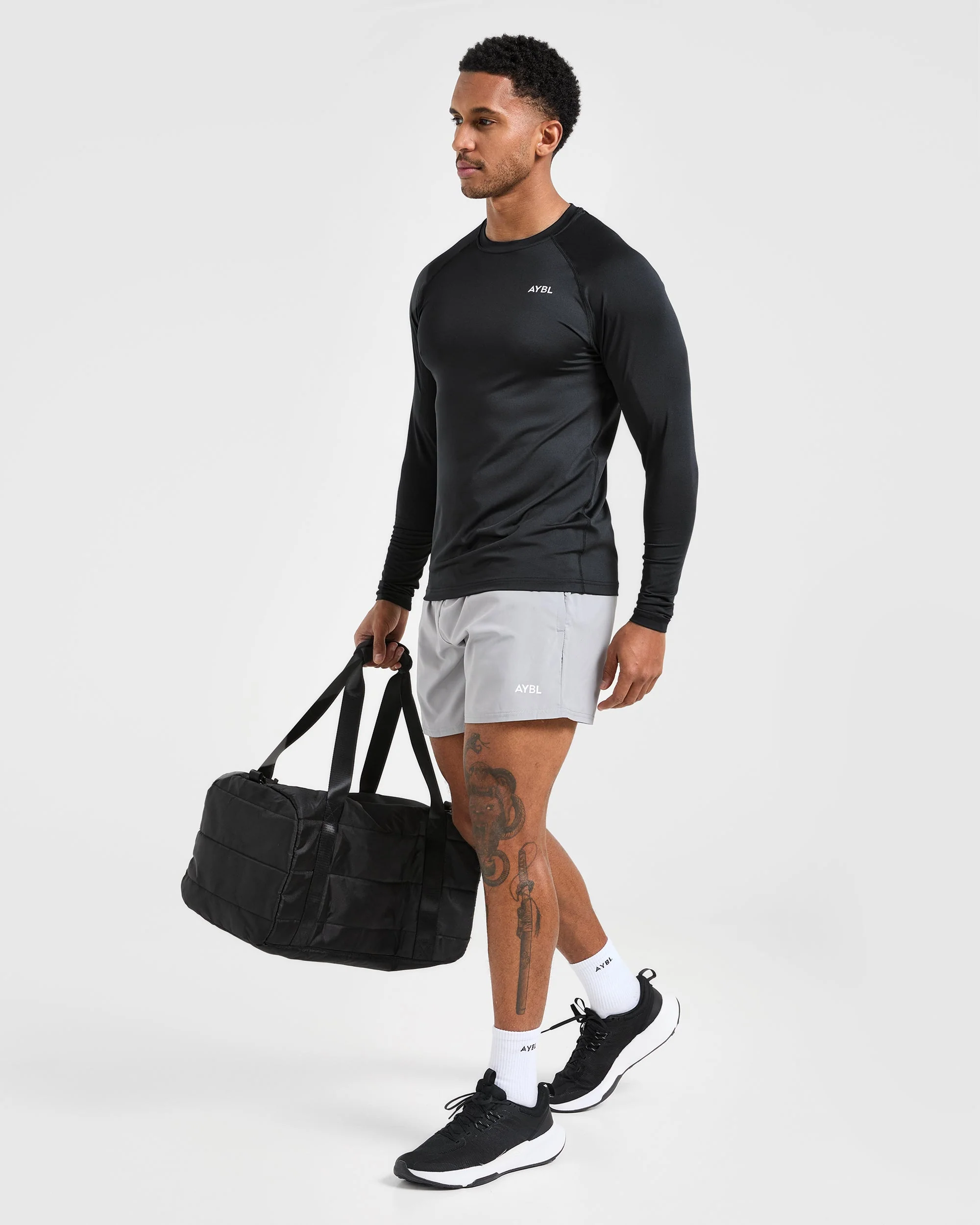 Essential Long Sleeve T Shirt - Black - Image 7