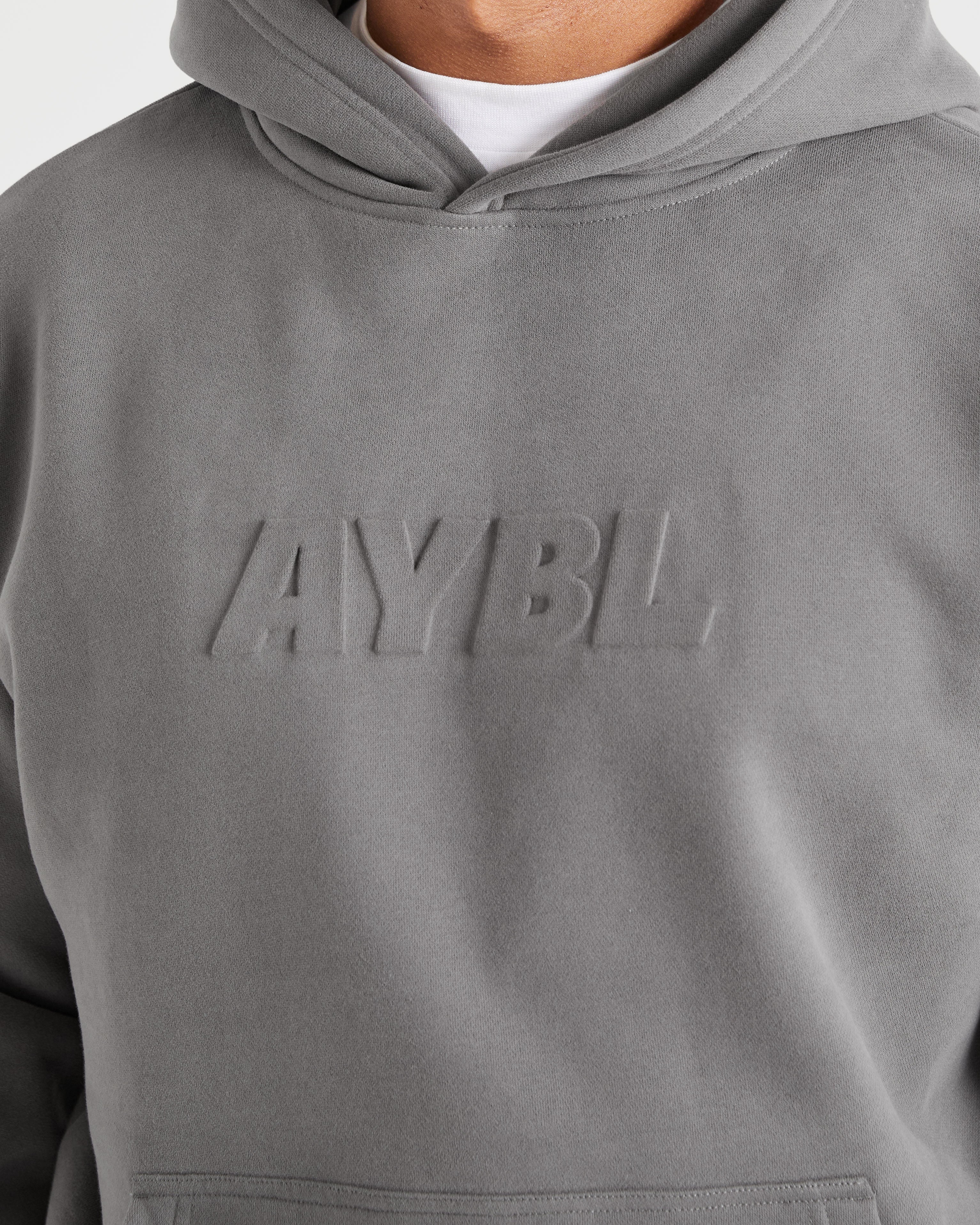 Etched Hoodie - Steel Grey - Image 5