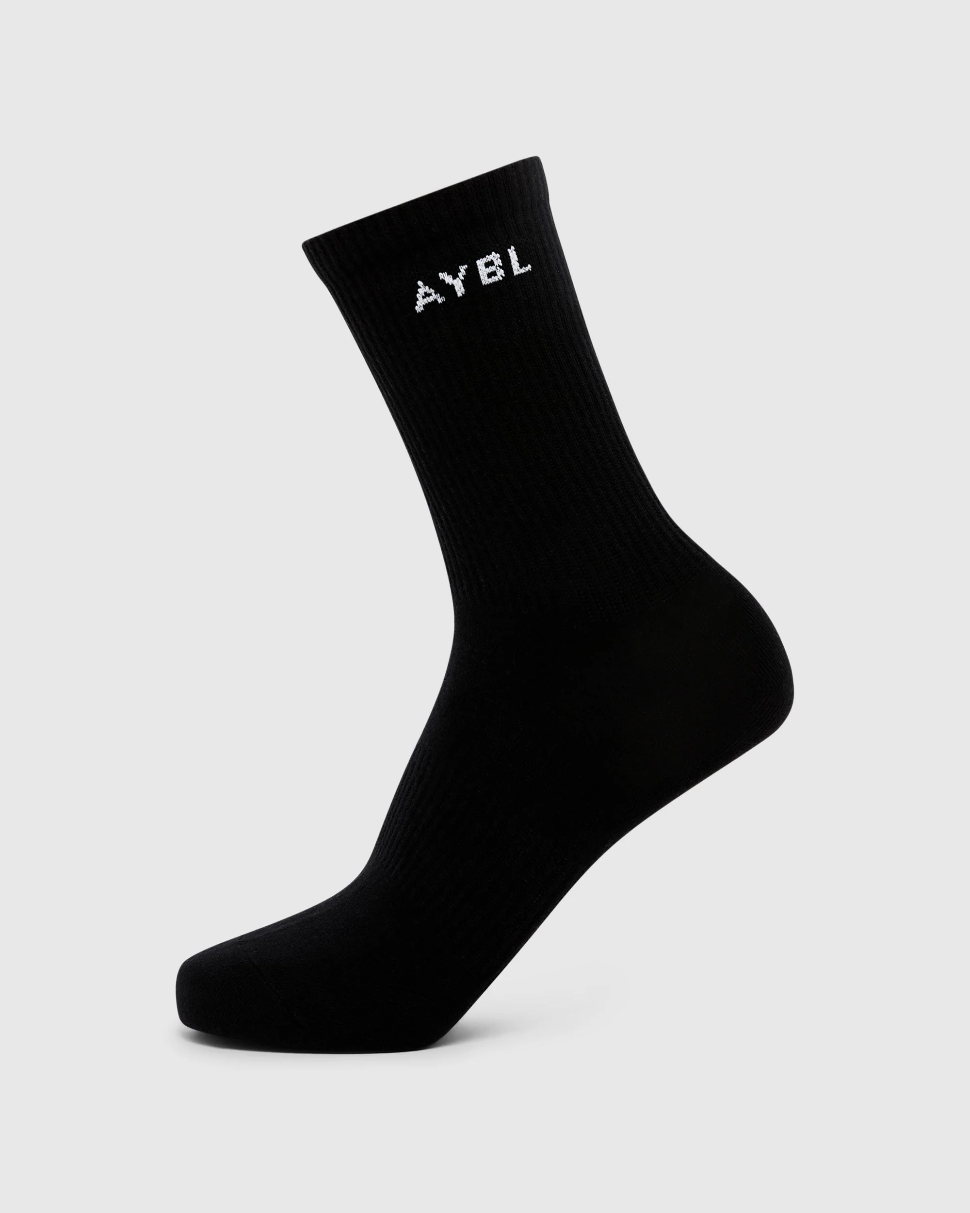 Everyday Crew Socks (3 Pack) - Black/White/Cream - Image 3