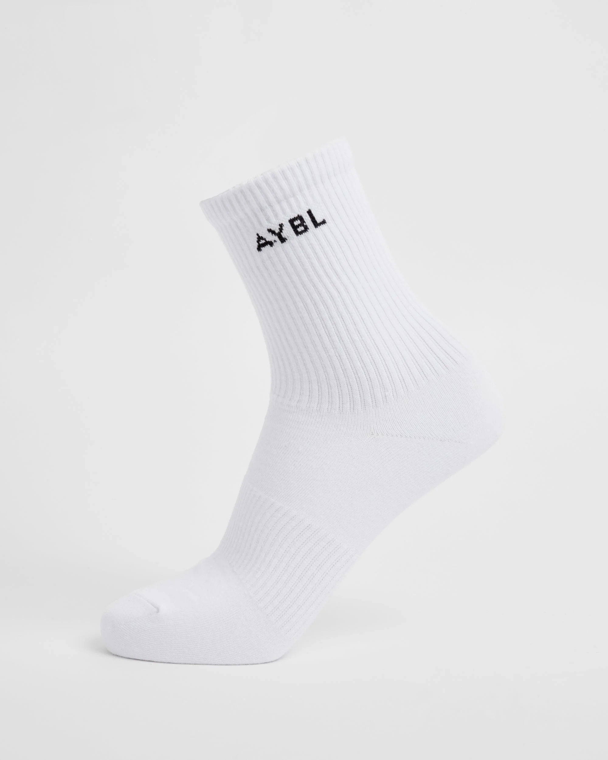 Everyday Crew Socks (3 Pack) - White - Image 3