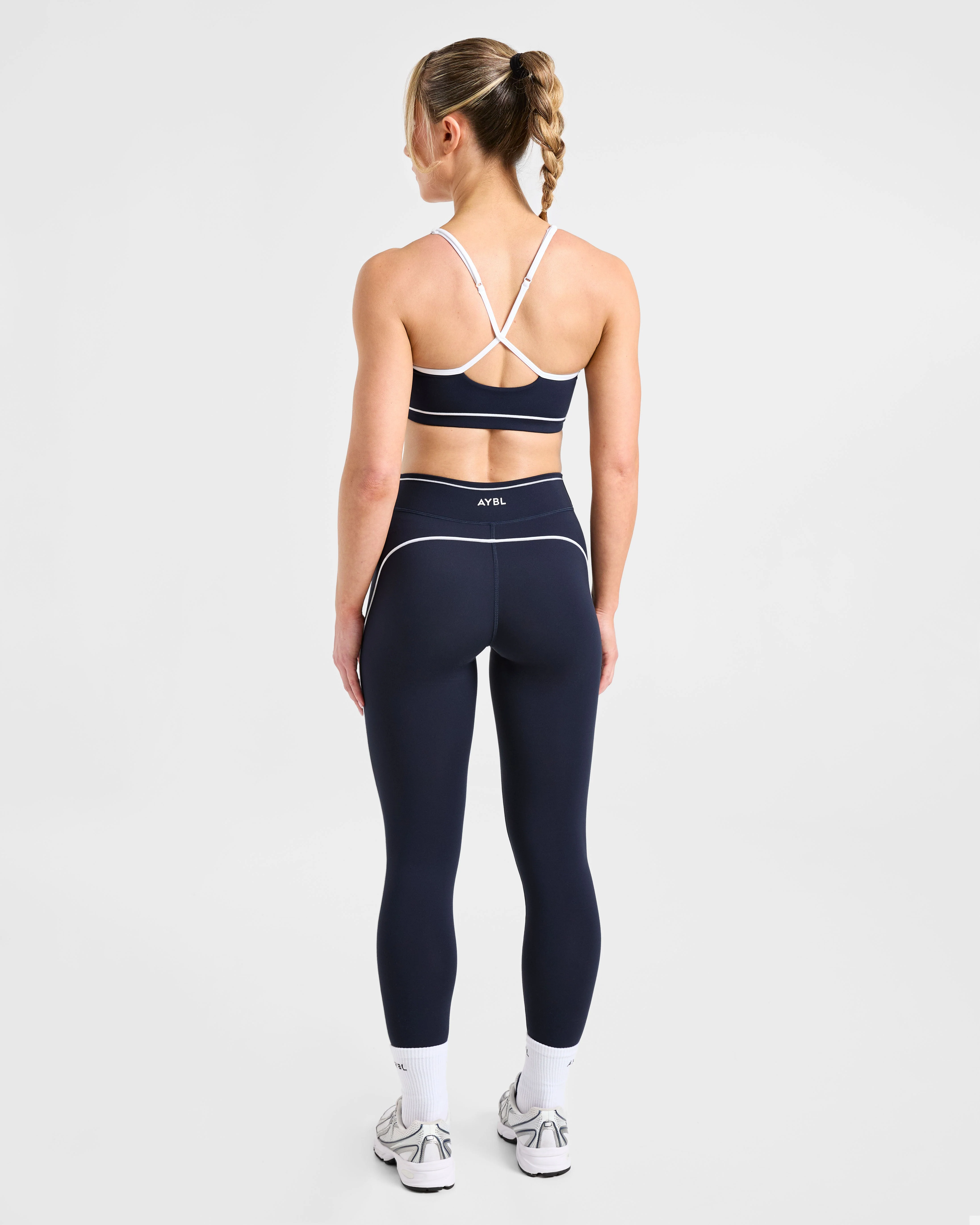 Form Sports Bra - Muted Navy - Image 4