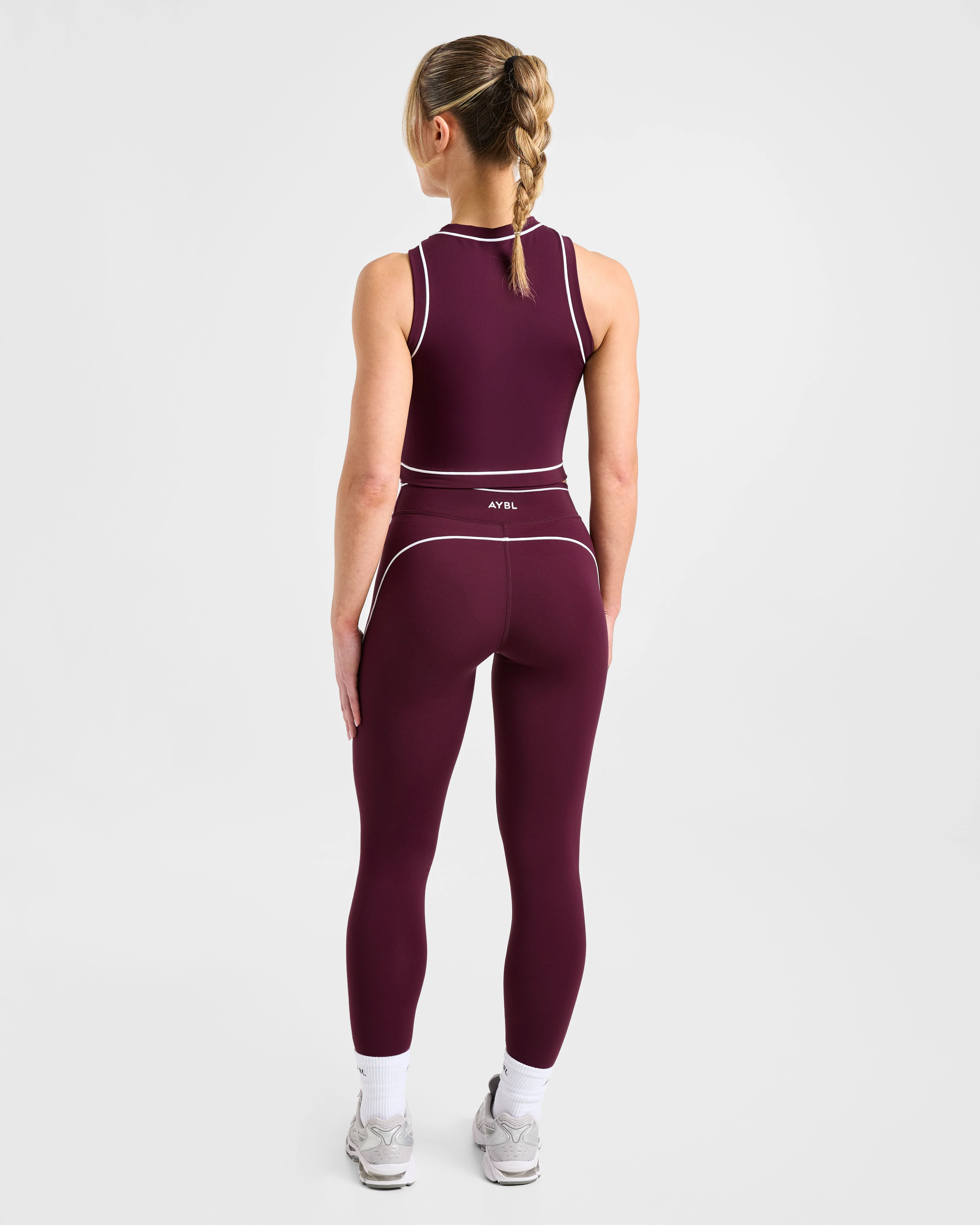 Form Tank Top - Deep Mulberry - Image 4