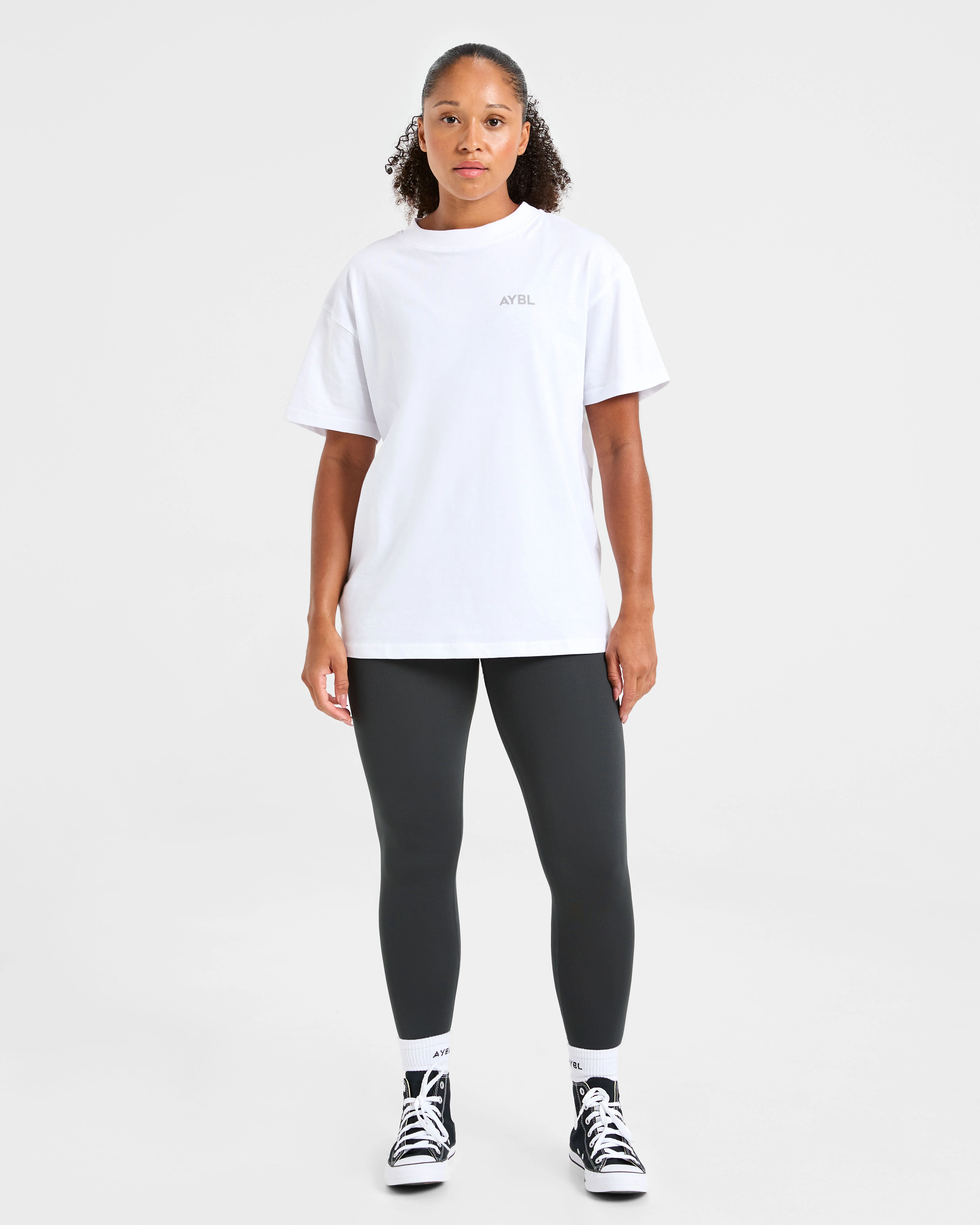 Lift Graphic Oversized T Shirt - White - Image 3