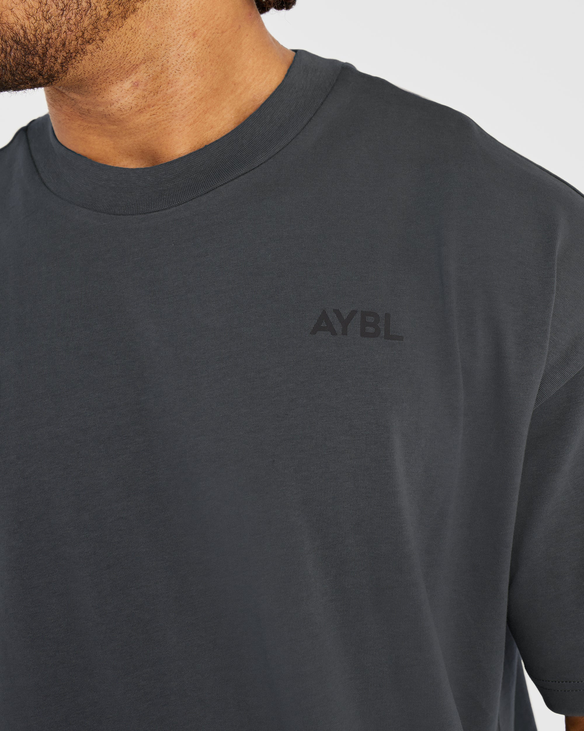 Essential Oversized T Shirt - Charcoal - Image 5