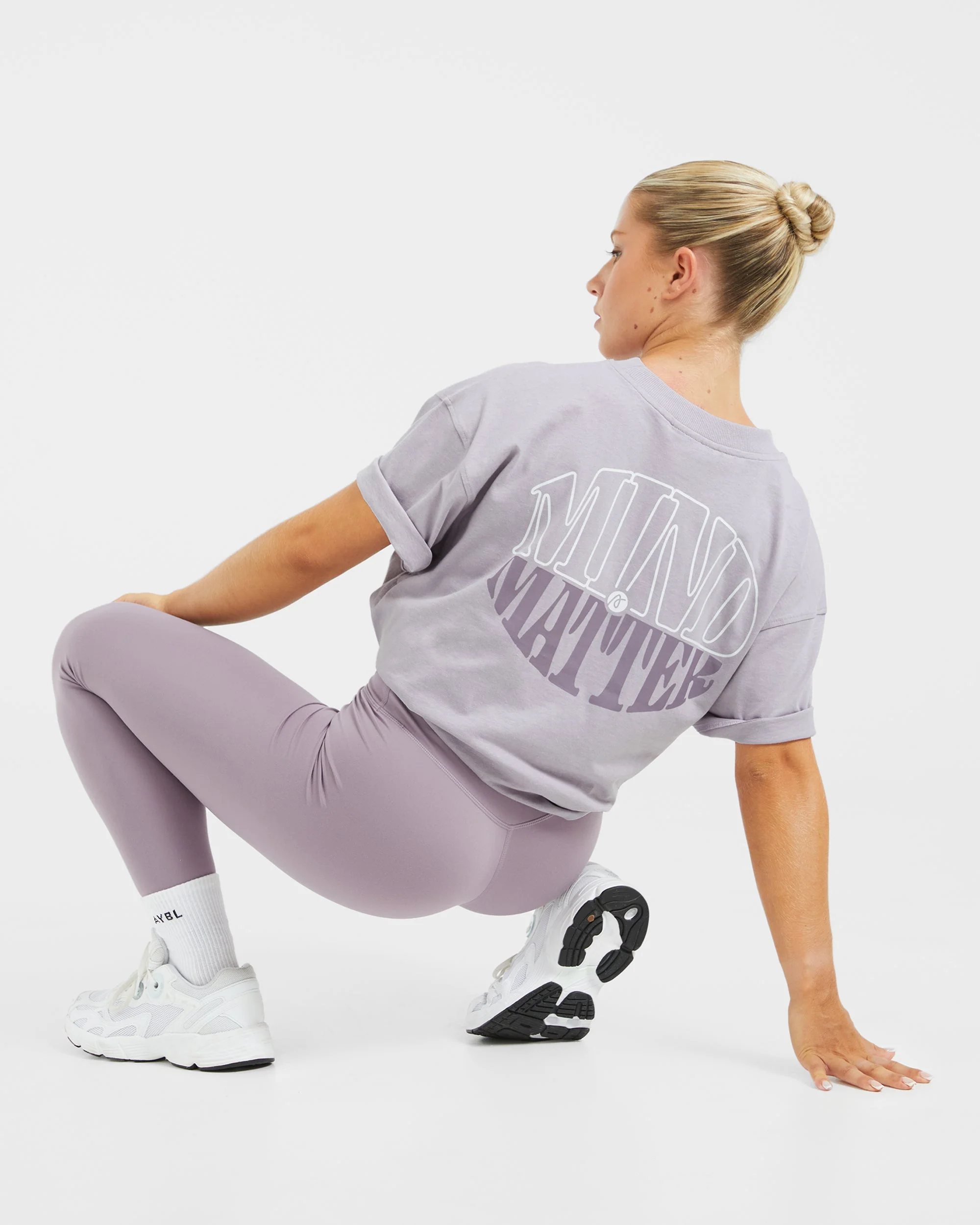 Mind Over Matter Oversized T Shirt - Purple - Image 8