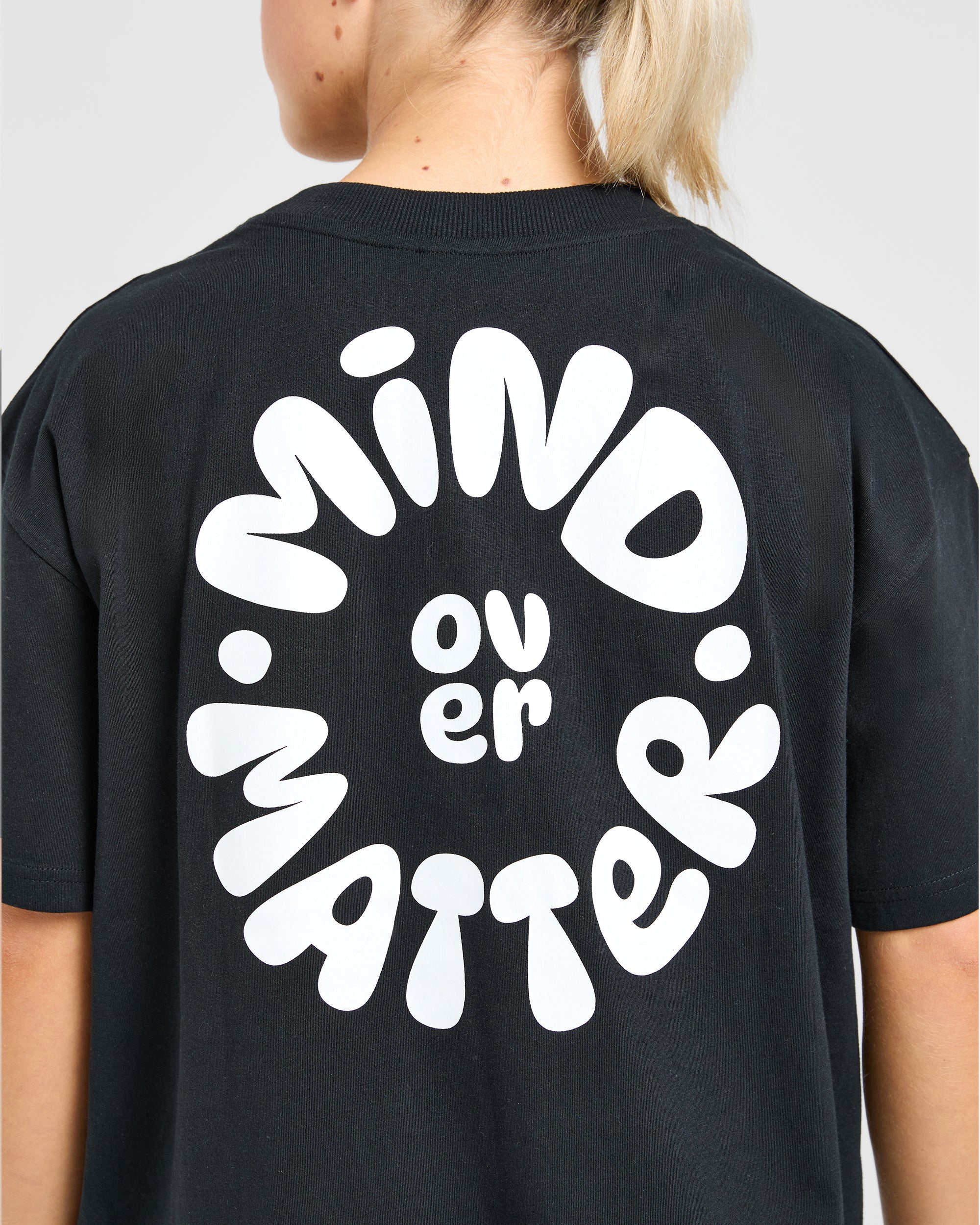 Mind Over Matter V2 Oversized T Shirt - Black - Image 5
