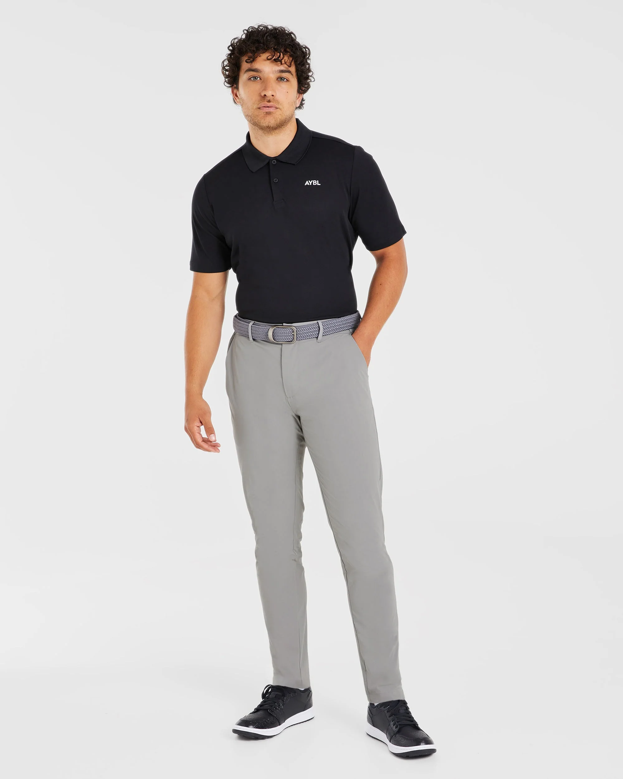 Performance Polo Shirt - Black - Image 3