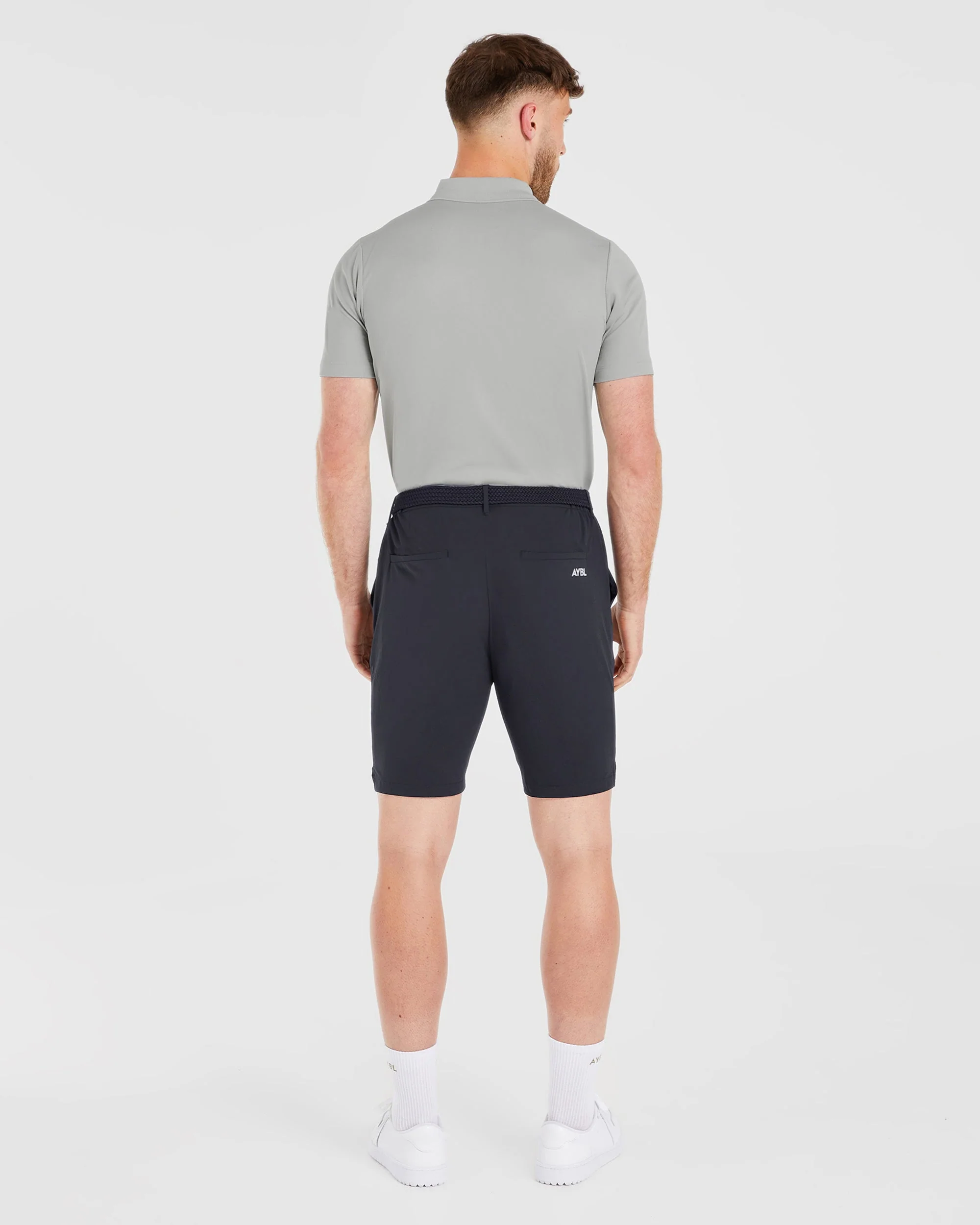 Performance Polo Shirt - Light Grey - Image 4