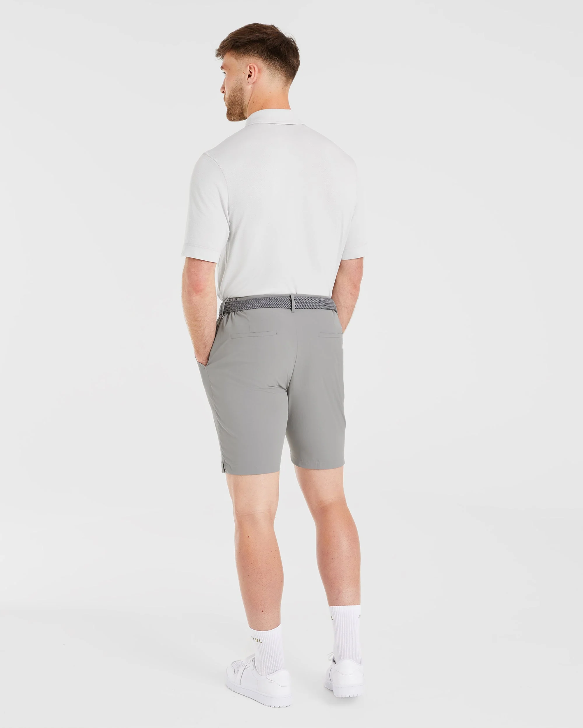 Performance Seamless Polo Shirt - Grey - Image 4